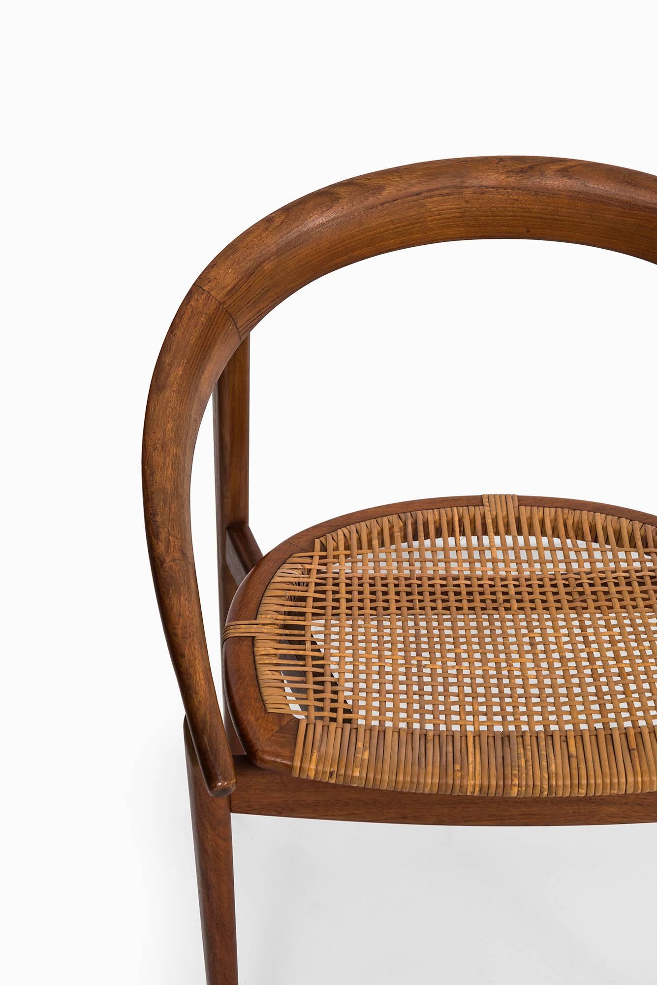 Cane H. Brockmann-Petersen Armchair by Louis G. Thiersen in Denmark