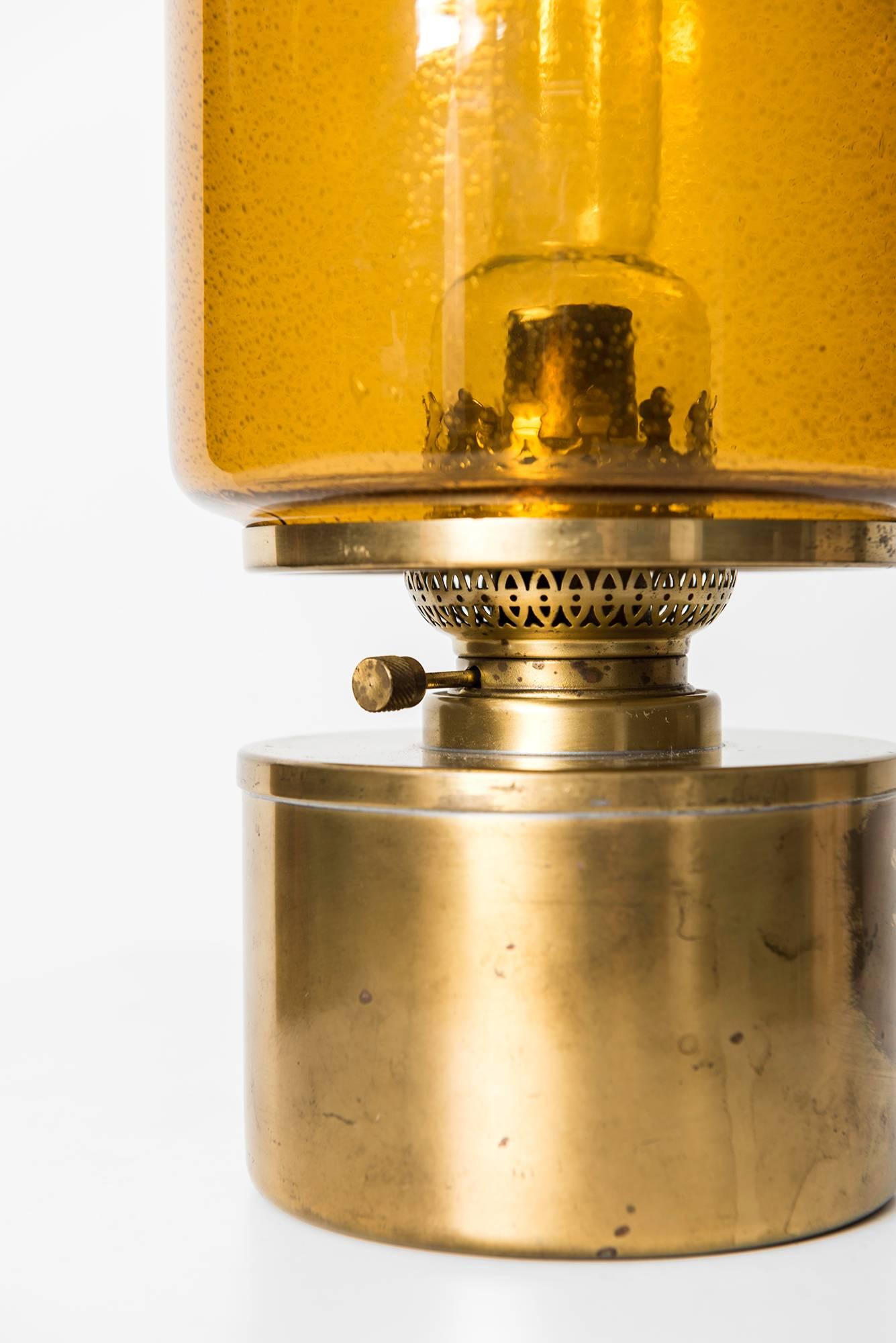 Rare kerosene, oil lamp model L-47 designed by Hans-Agne Jakobsson. Produced by Hans-Agne Jakobsson in Markaryd, Sweden.