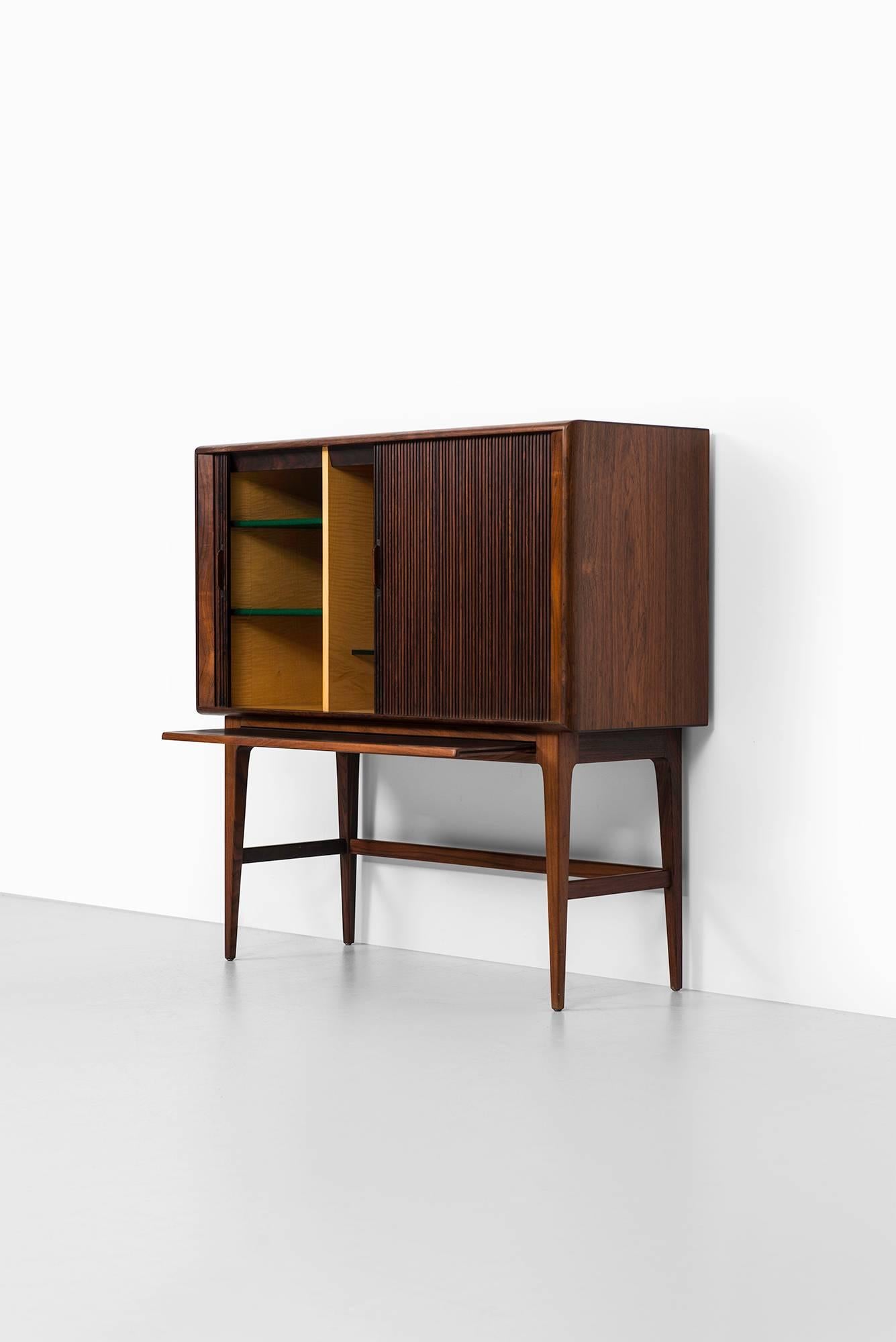 Rosewood Kurt Østervig Bar Cabinet by K.P Møbler in Denmark