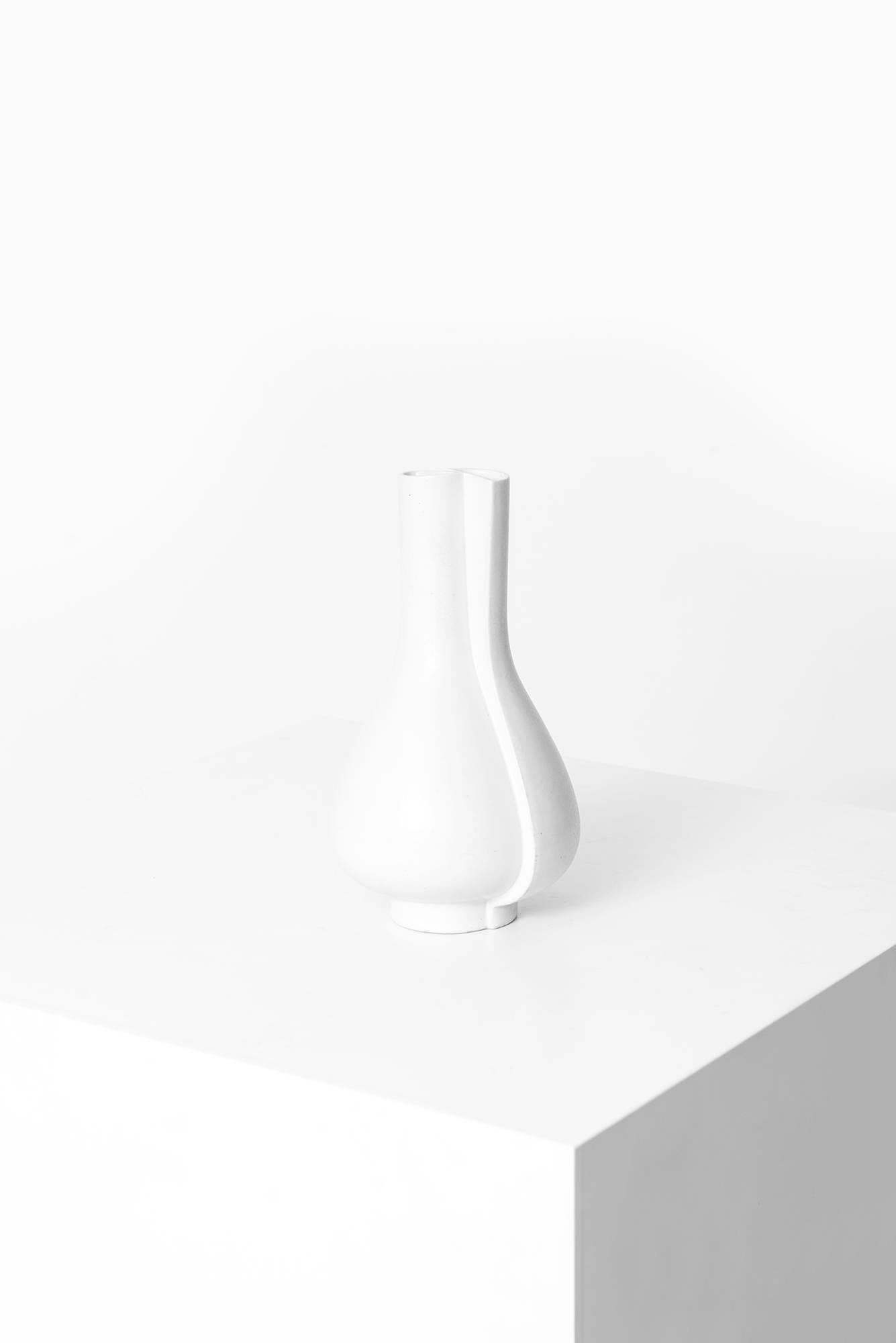 Scandinavian Modern Wilhelm Kåge Ceramic Vase Model Surrea by Gustavsberg in Sweden