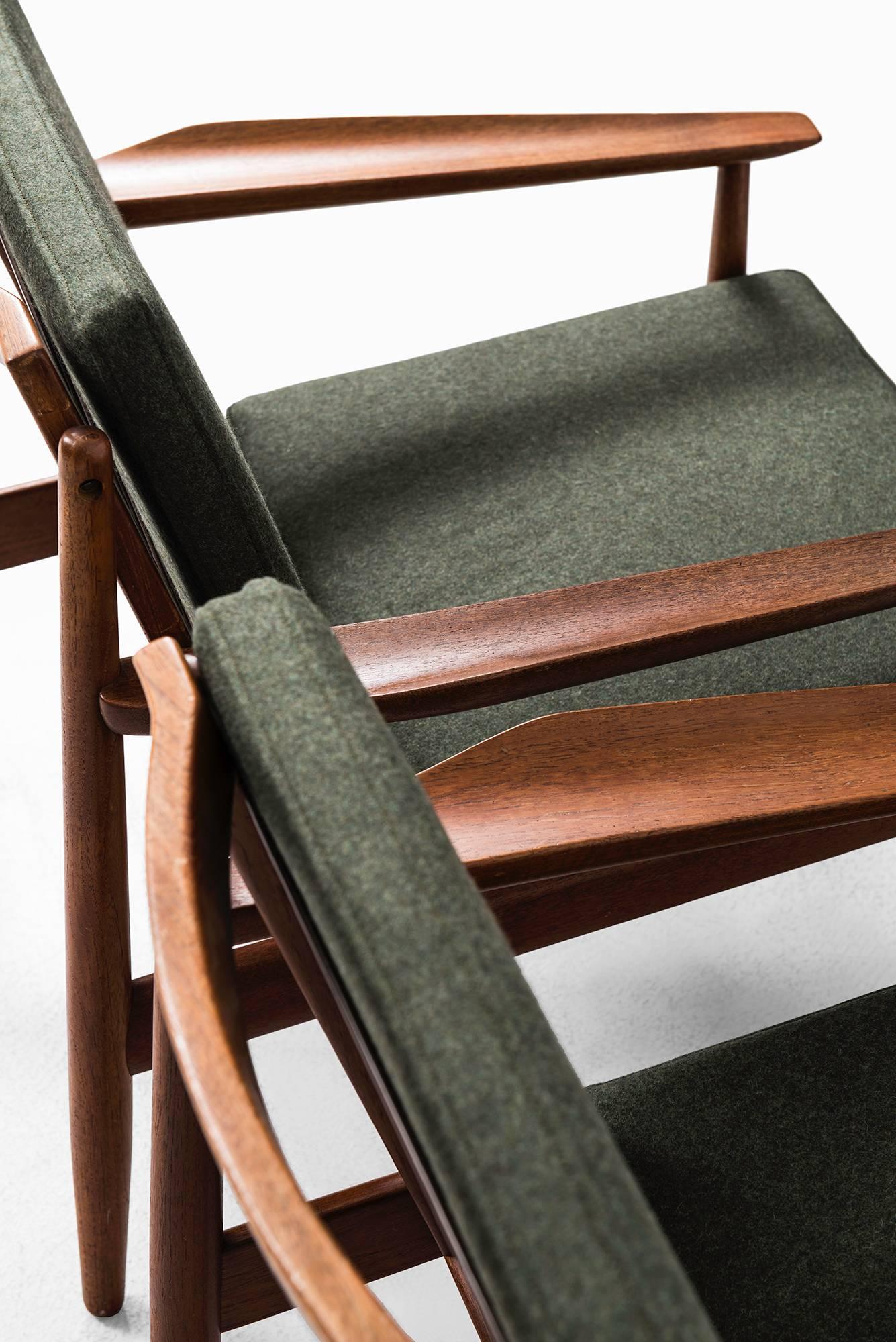Arne Vodder Easy Chairs Produced by Glostrup Møbelfabrik in Denmark 3
