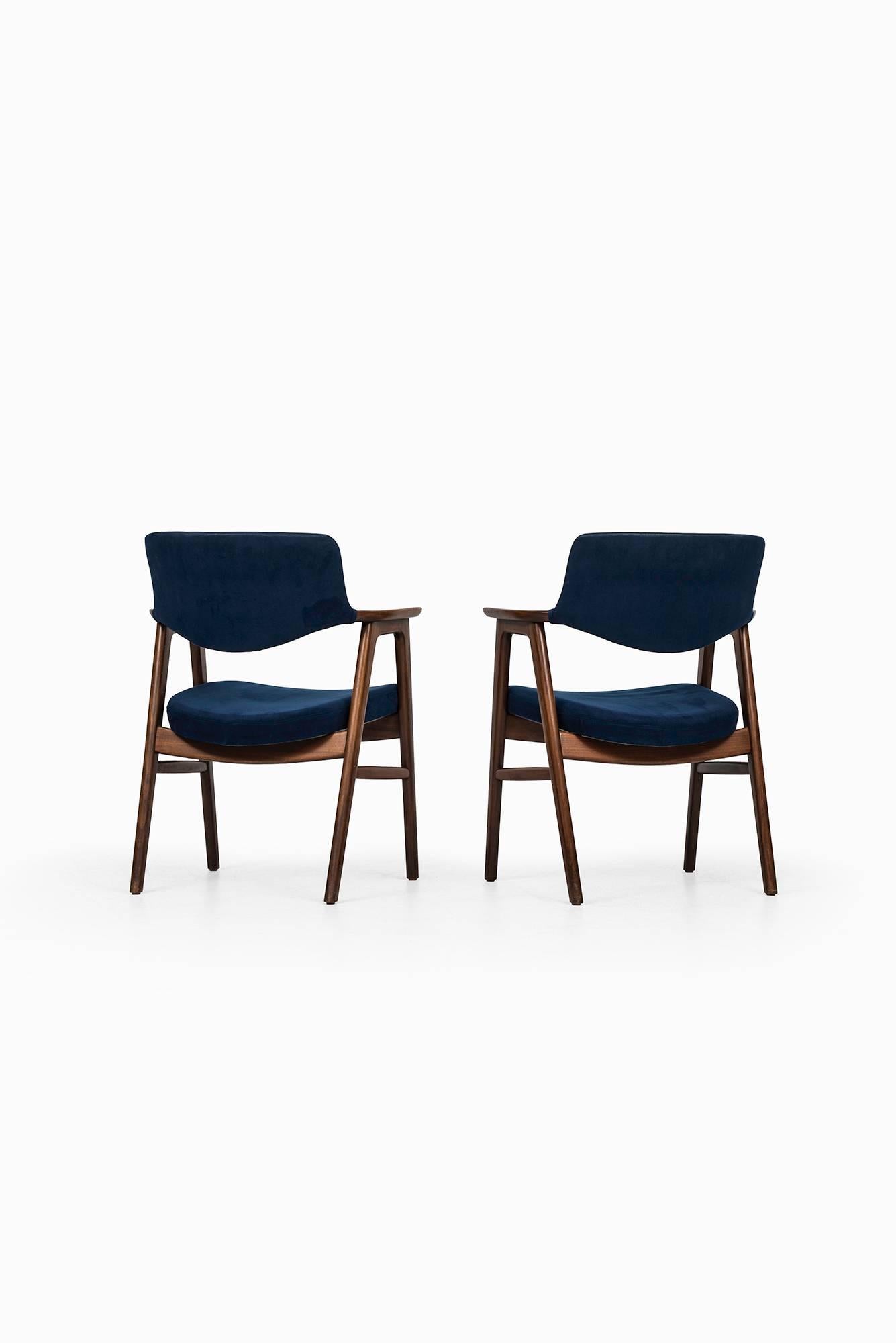 Danish Erik Kirkegaard Armchairs by Høng Stolefabrik in Denmark