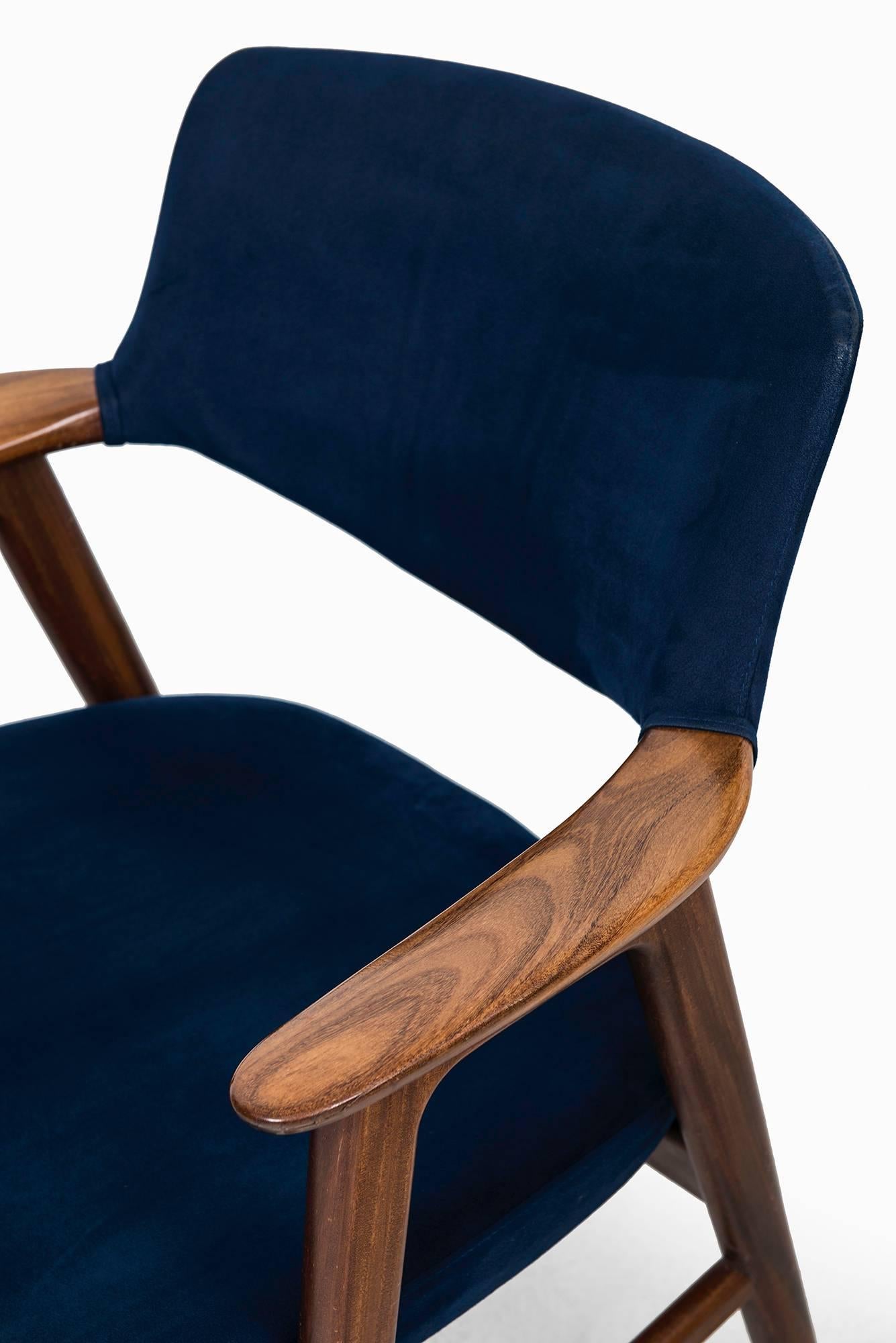 Mid-20th Century Erik Kirkegaard Armchairs by Høng Stolefabrik in Denmark