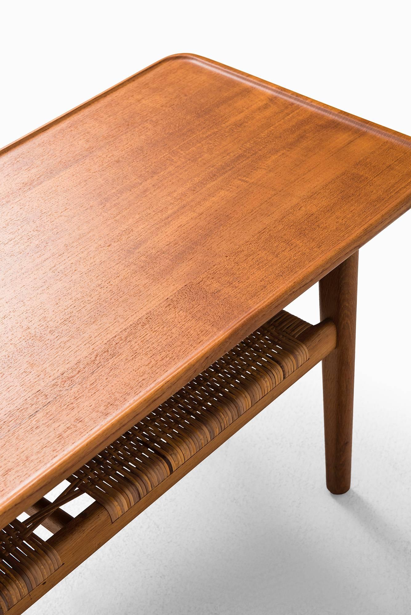 Cane Hans Wegner Coffee Table Model AT-10 by Andreas Tuck in Denmark