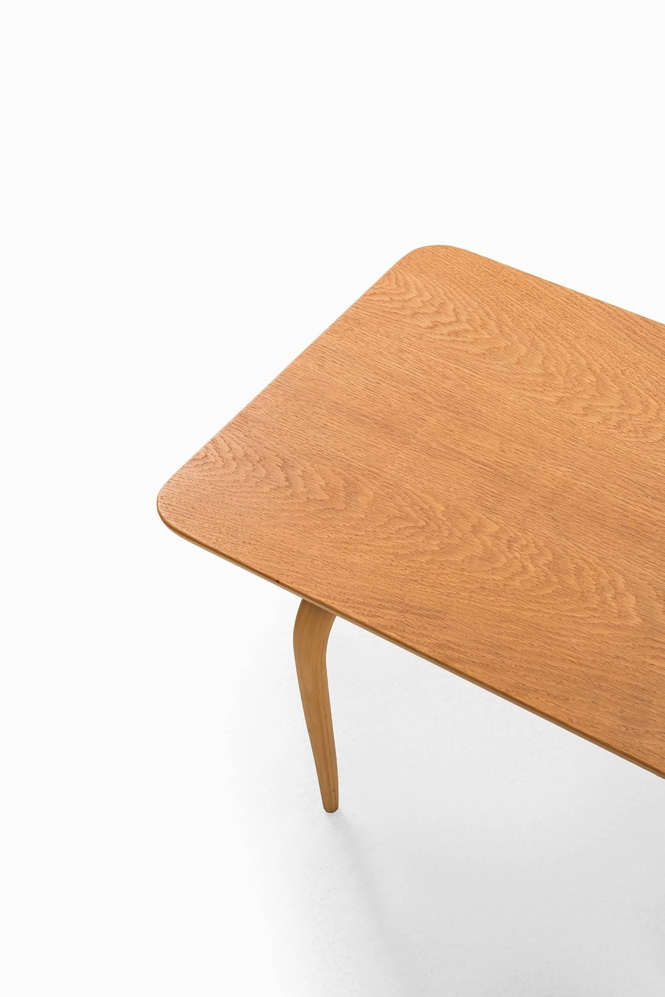 Swedish Bruno Mathsson Low Bench or Side Table by Karl Mathsson in Sweden