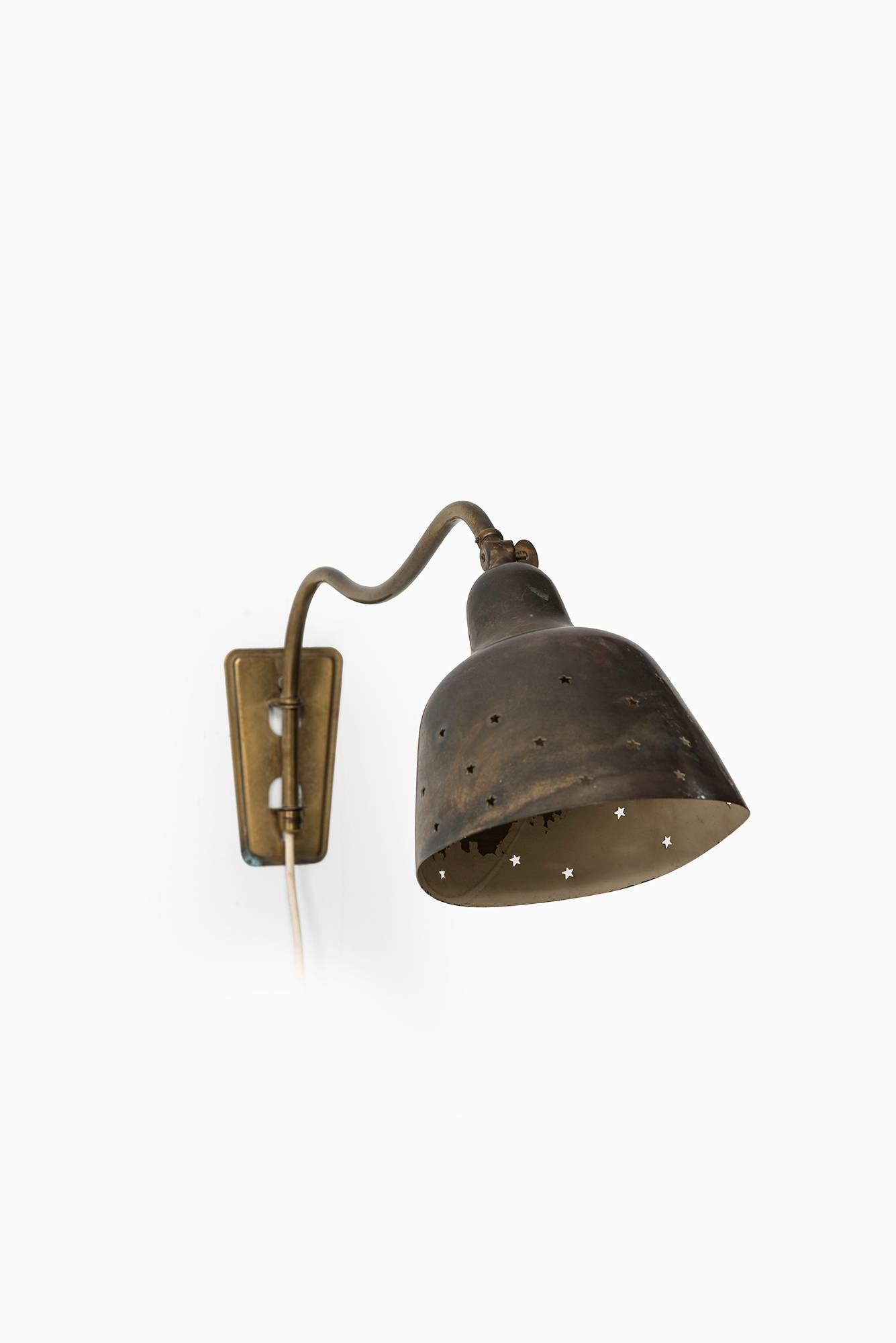 Danish Wall Lamp in the Manner of Vilhelm Lauritzen and Produced in Denmark