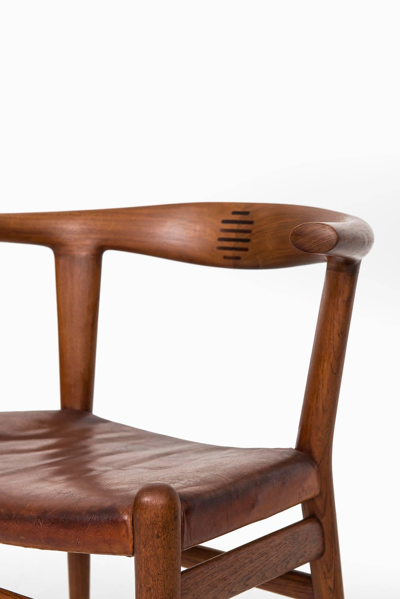 Scandinavian Modern Hans Wegner Armchair Model JH518 by Johannes Hansen in Denmark