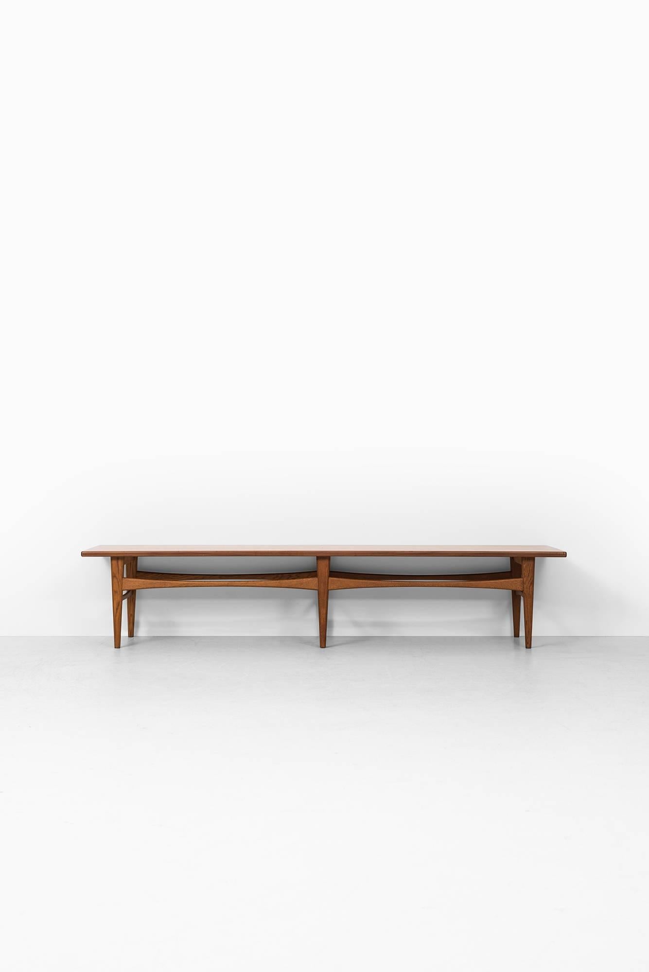 Scandinavian Modern Eric Johansson Bench / Side Table Model TV5 by Abrahamsson Möbelfabrik in Sweden