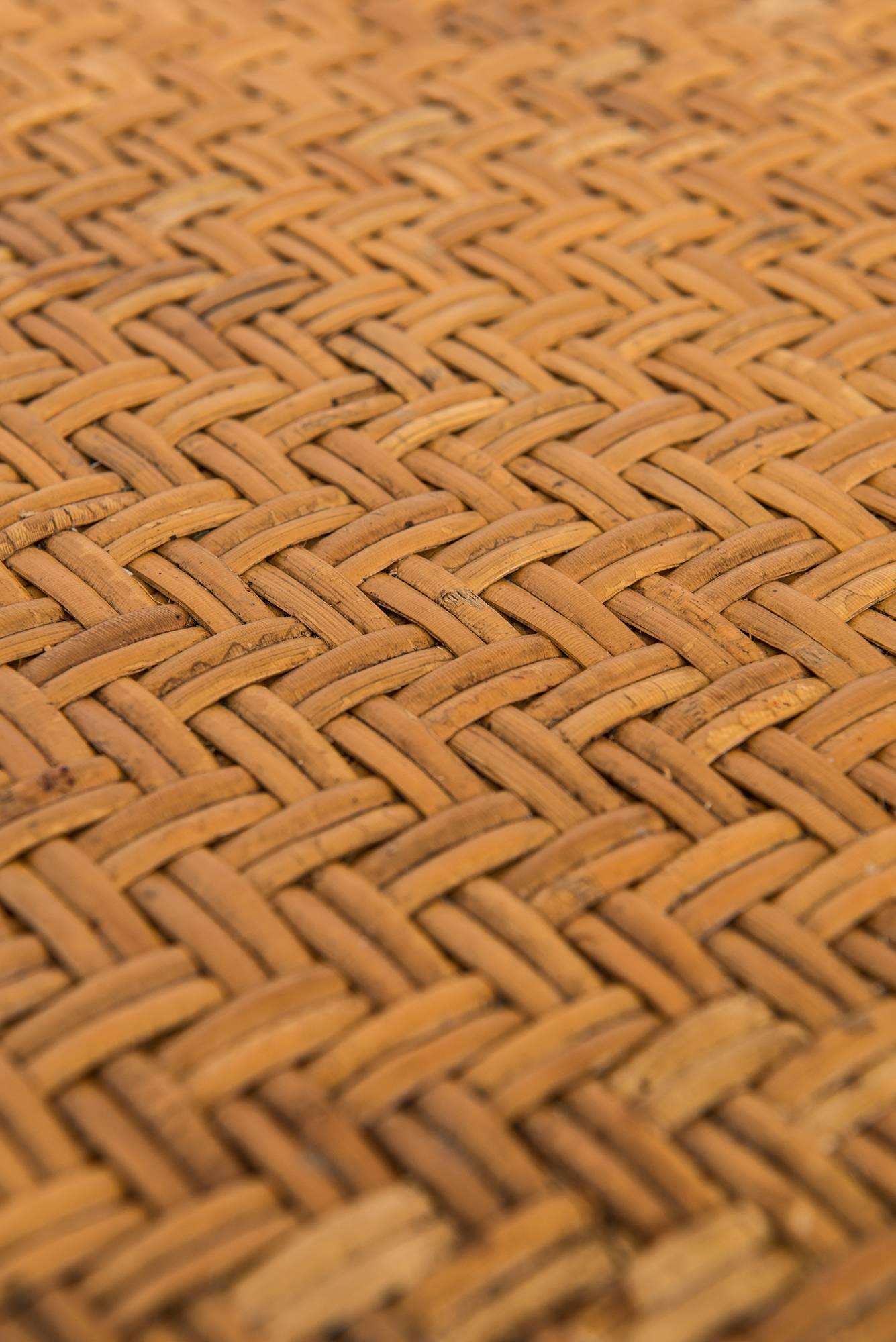 Mid-20th Century Børge Mogensen Side Table in Oak and Cane by Fredericia Stolefabrik in Denmark