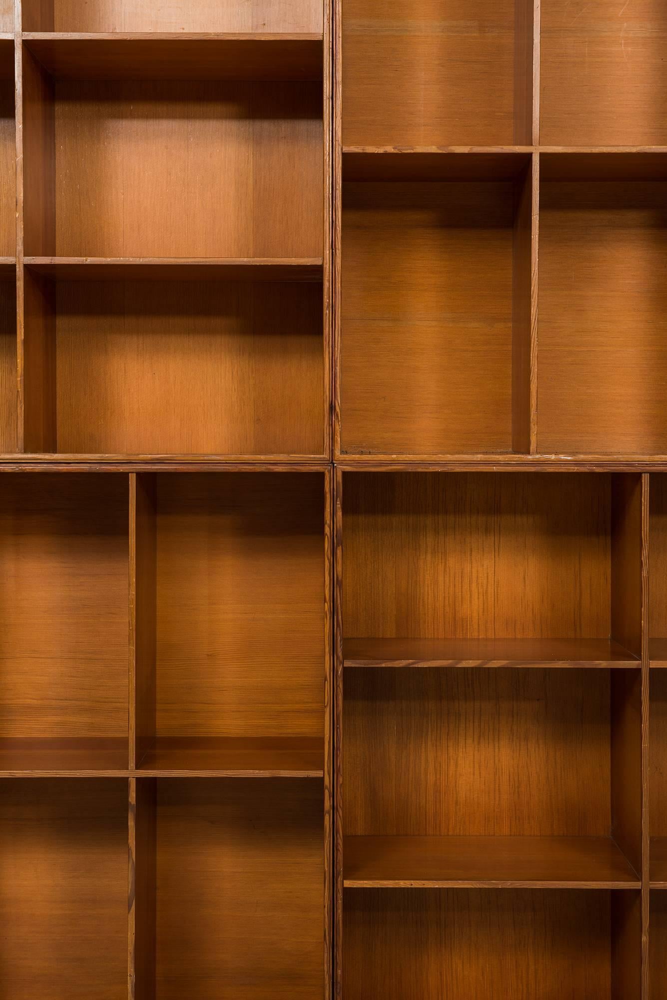 Mid-20th Century Mogens Koch Bookcases in Oregon Pine by Rud, Rasmussen in Denmark