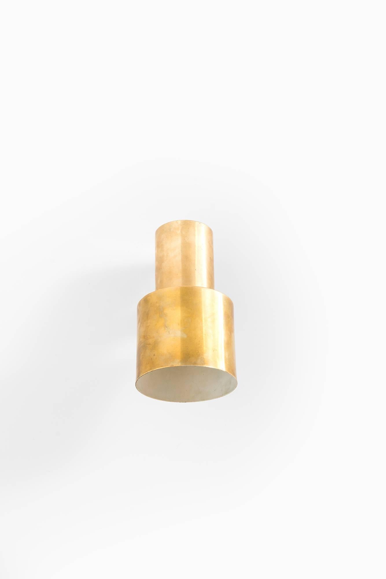 Scandinavian Modern Set of Five Wall Lamps in Brass For Sale