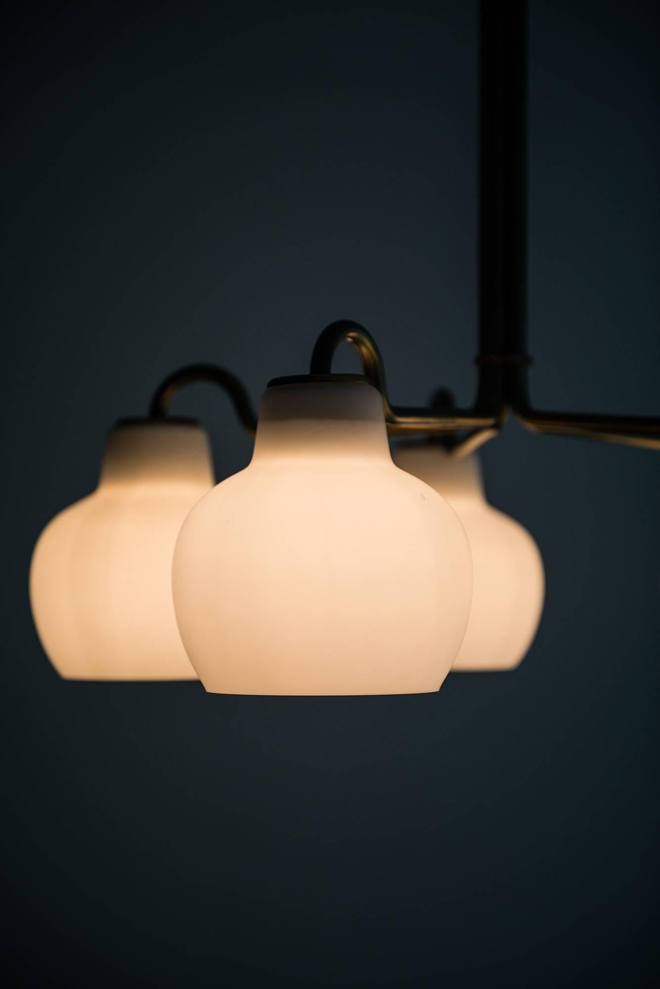 Scandinavian Modern Vilhelm Lauritzen Ceiling Lamp by Louis Poulsen in Denmark