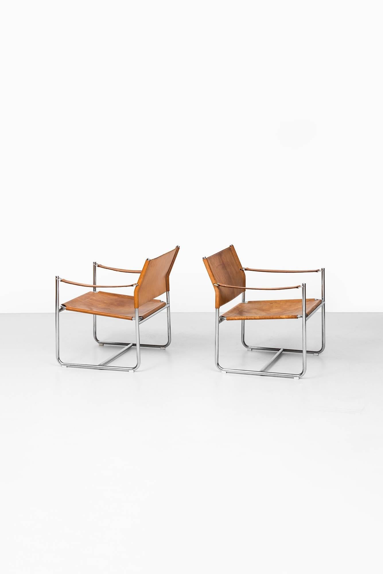 Pair of easy chairs model Amiral designed by Karin Mobring. Produced by Ikea in Sweden.