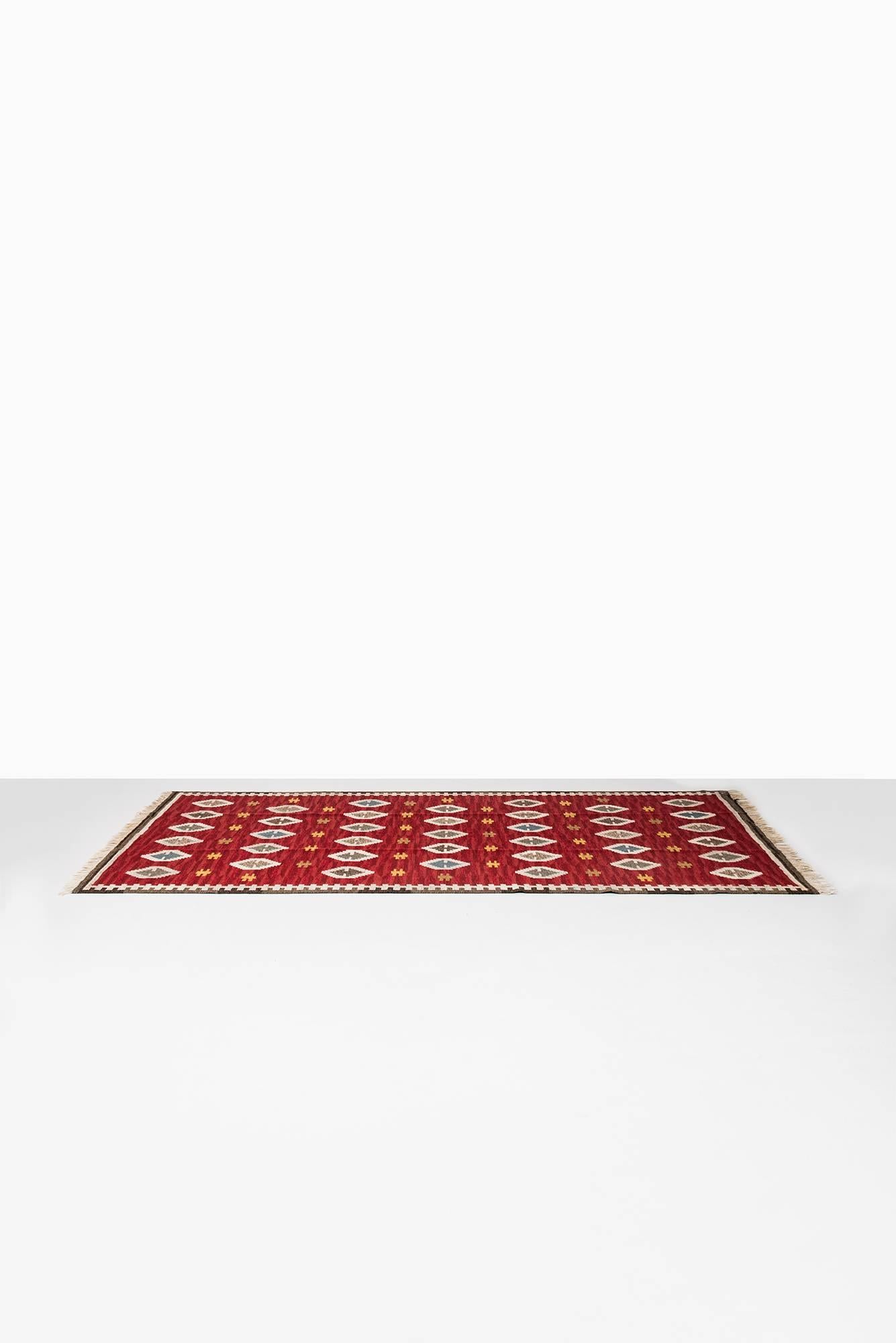 Scandinavian Modern Large Mid-Century Carpet Produced in Sweden For Sale