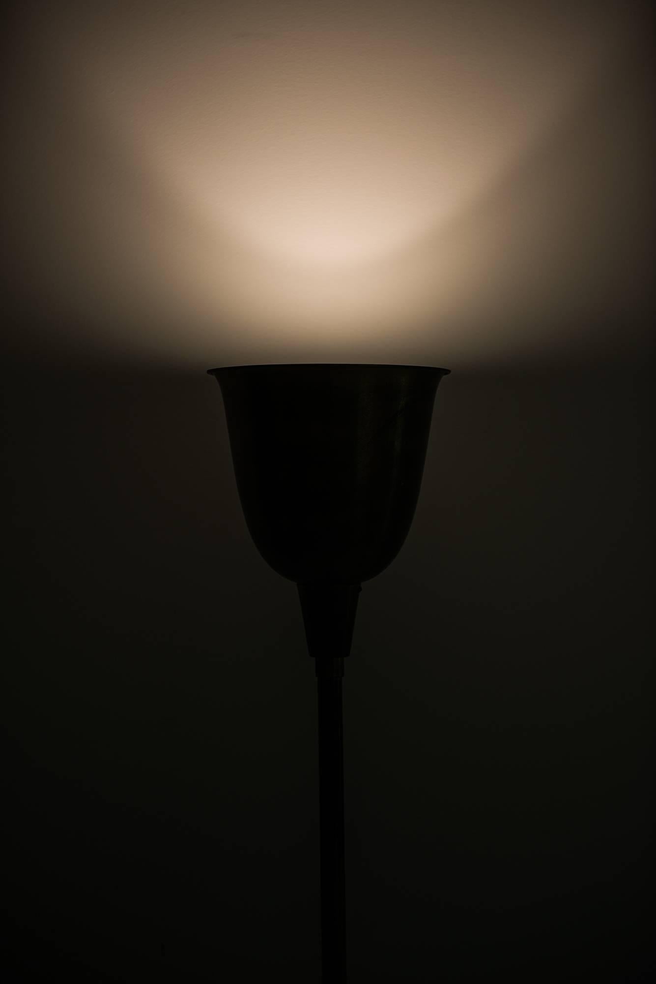Floor Lamp or Uplight in Brass Produced in Denmark In Excellent Condition In Limhamn, Skåne län