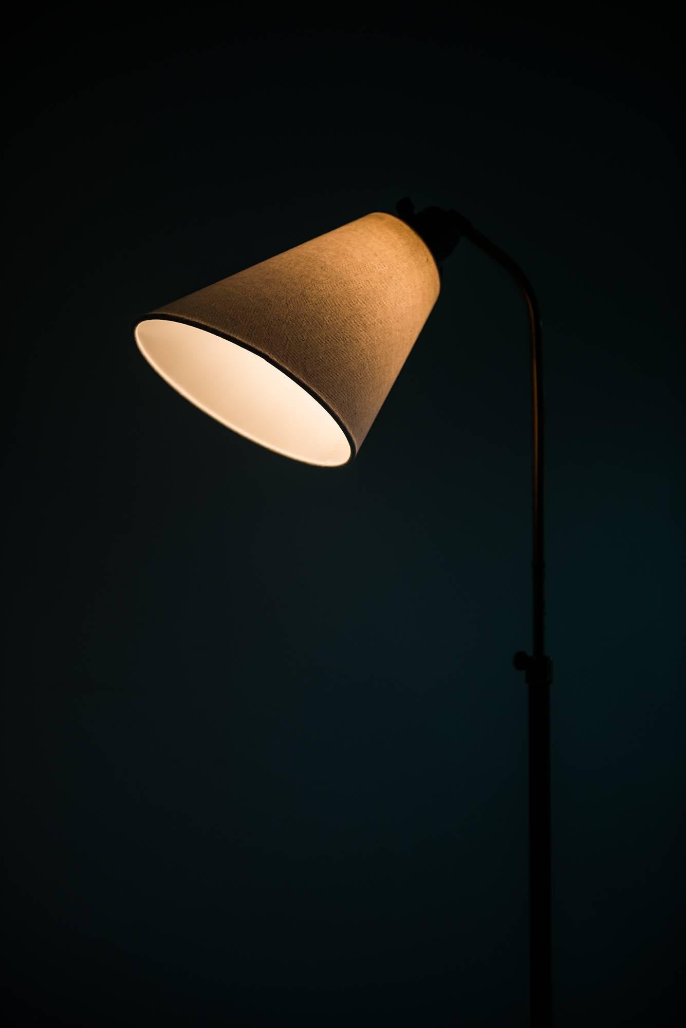 Swedish Hans Bergström Floor Lamp Model 545 by Ateljé Lyktan in Sweden