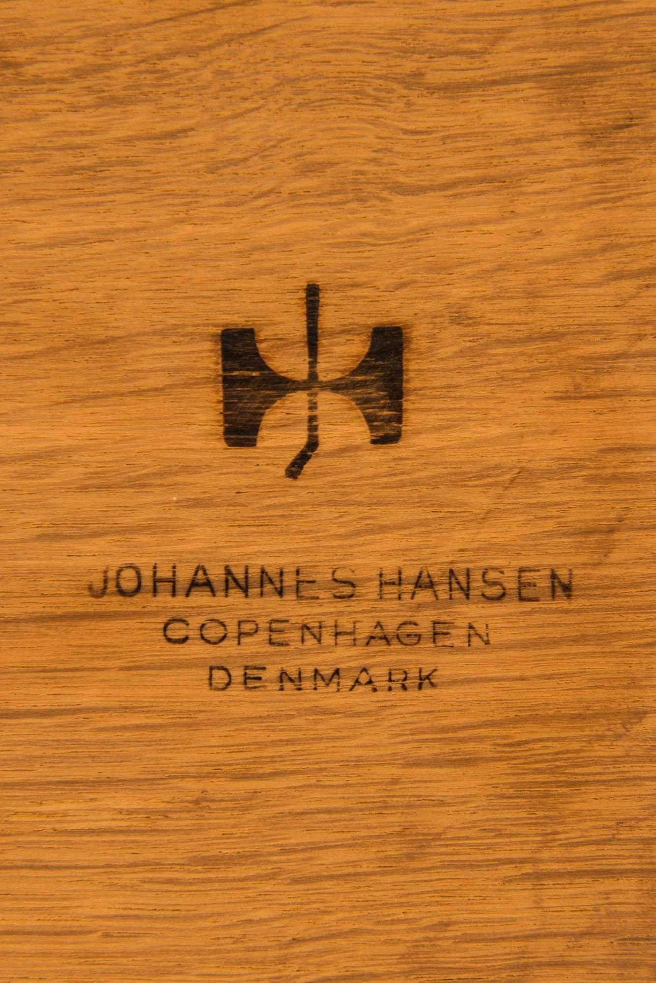 Steel Hans Wegner Desk Model JH-571 by Johannes Hansen in Denmark