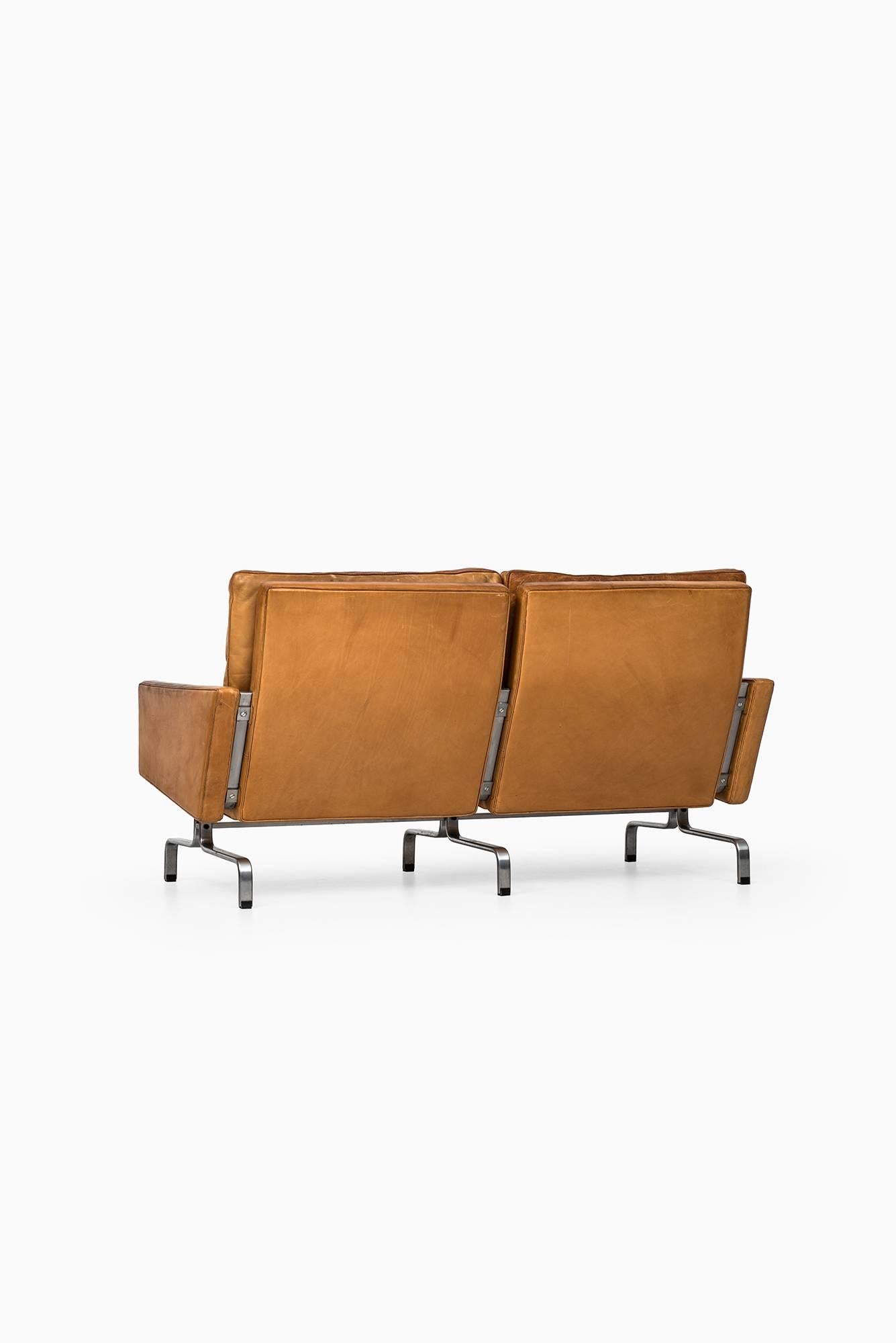 Poul Kjærholm PK-31/2 Sofa by E. Kold Christensen in Denmark For Sale 1