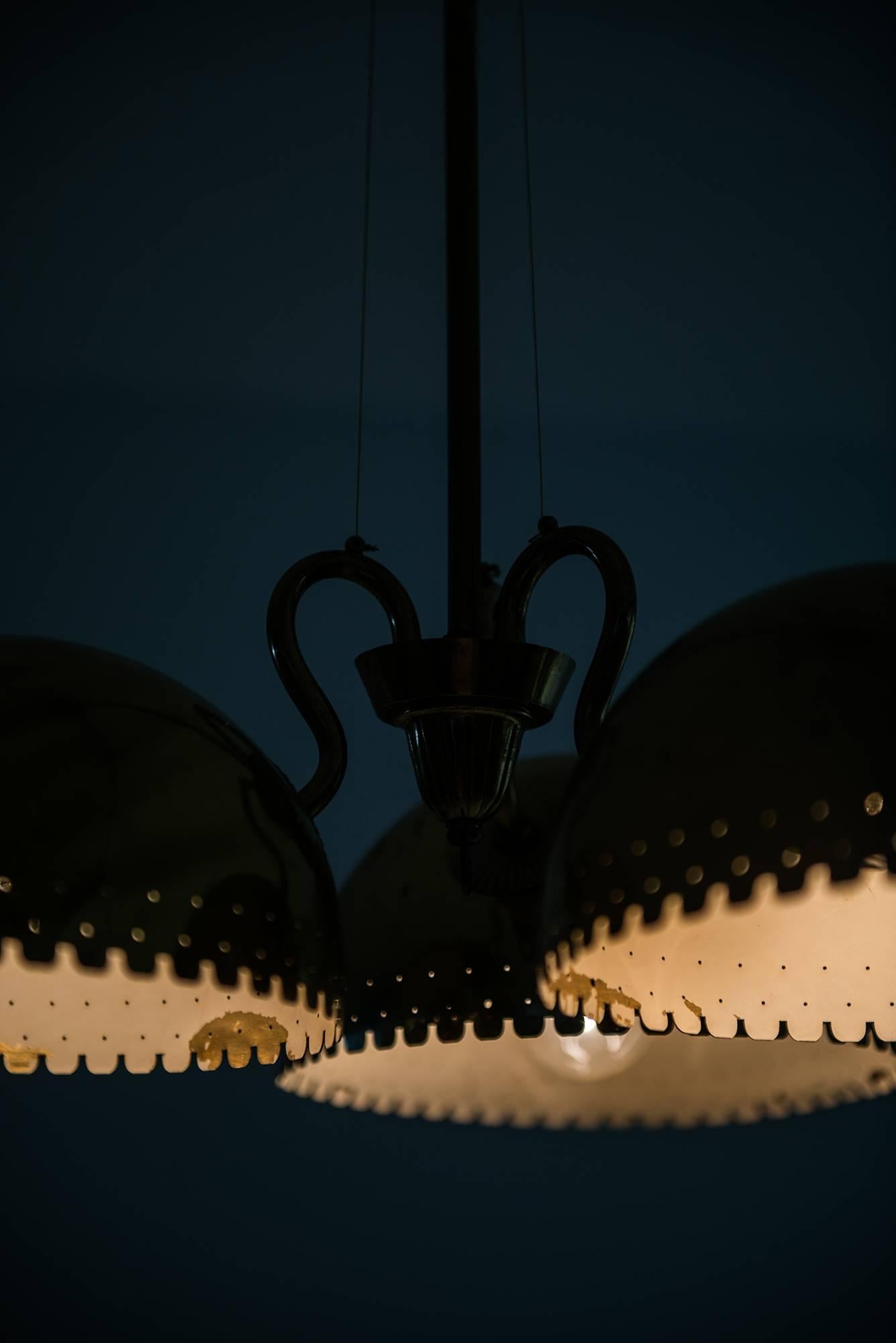 Carl-Axel Acking Ceiling Lamp by Bröderna Malmströms Metallvarufabrik in Sweden 1