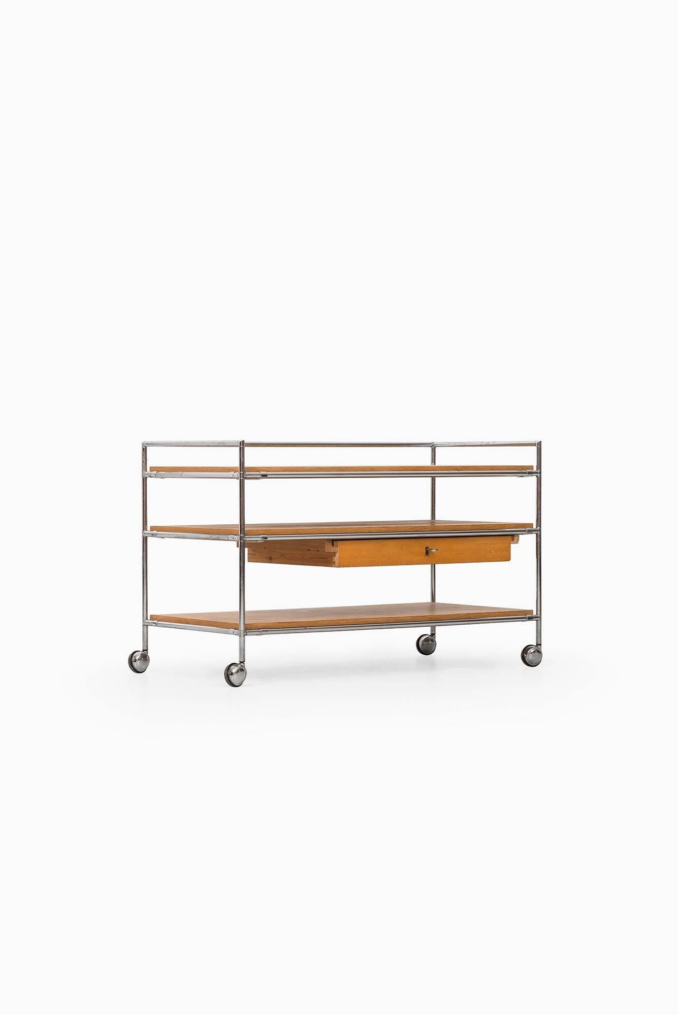 Scandinavian Modern Poul Cadovius Trolley/Side Table Model Abstracta