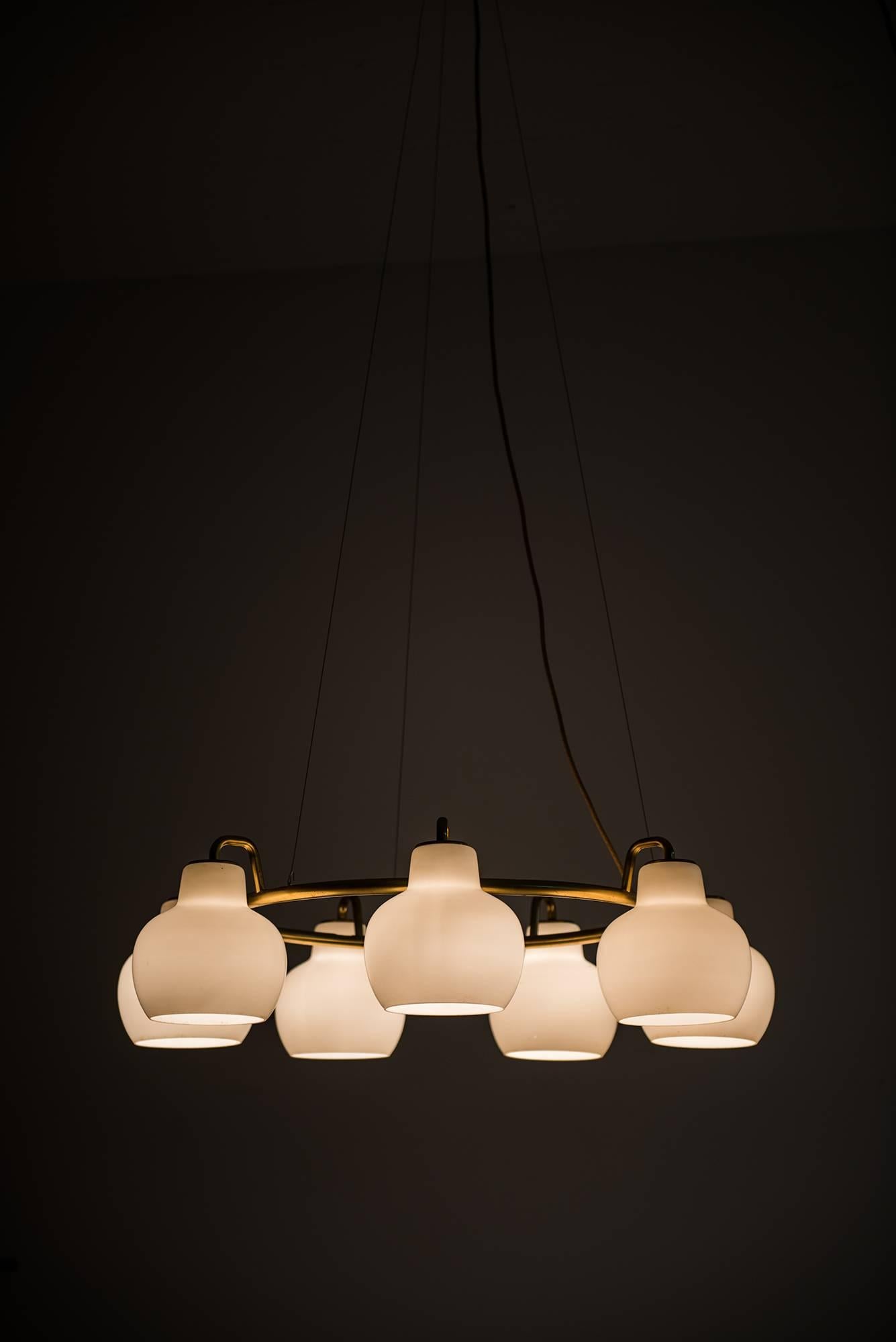 Vilhelm Lauritzen Ceiling Lamp Model Christiansborg by Louis Poulsen in Denmark 1