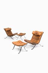 Arne Norell Easy Chairs and Stools Model Ari by Arne Norell AB in Sweden