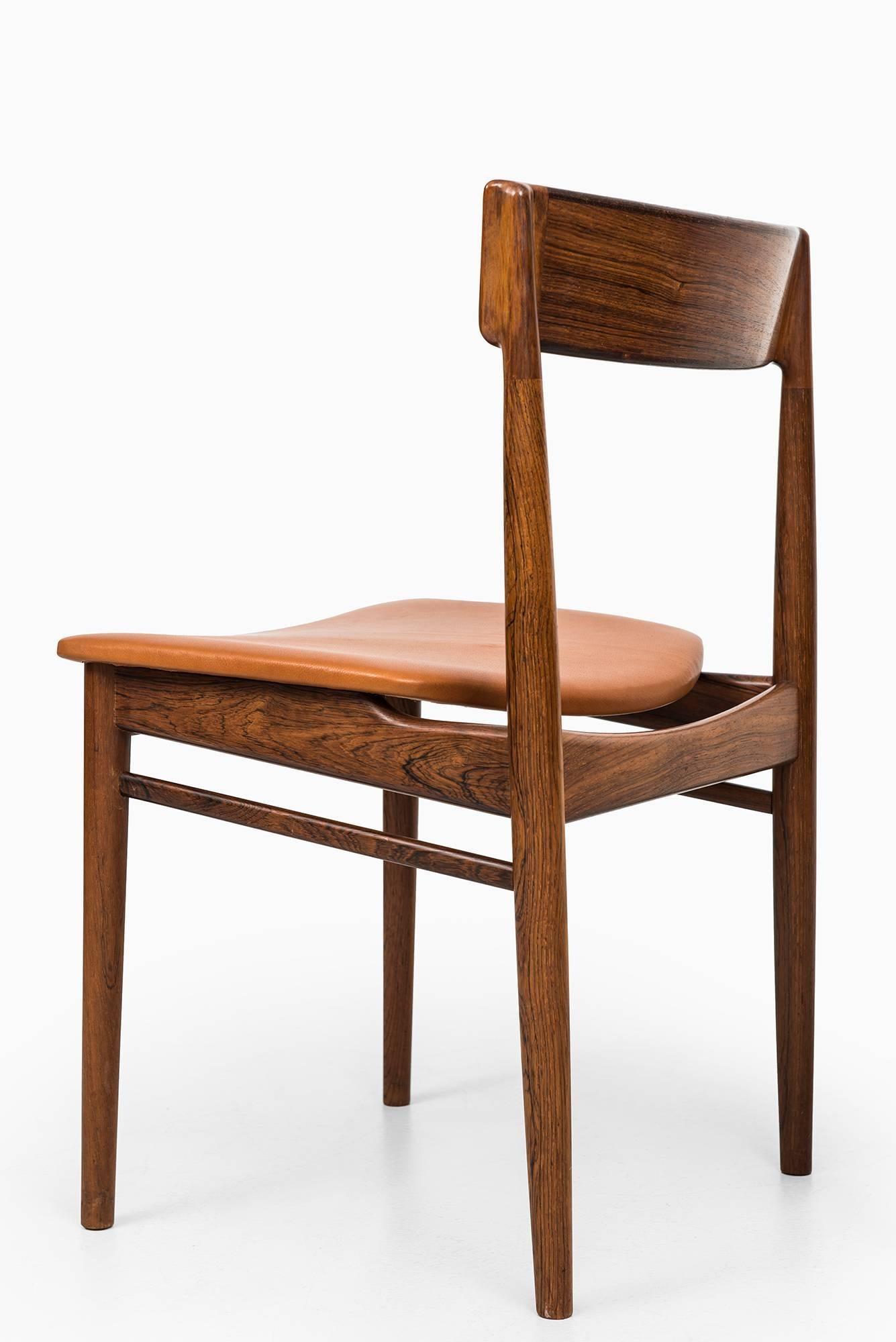 Mid-20th Century Henry Rosengren Hansen Dining Chairs Model 39 by Brande Møbelfabrik in Denmark