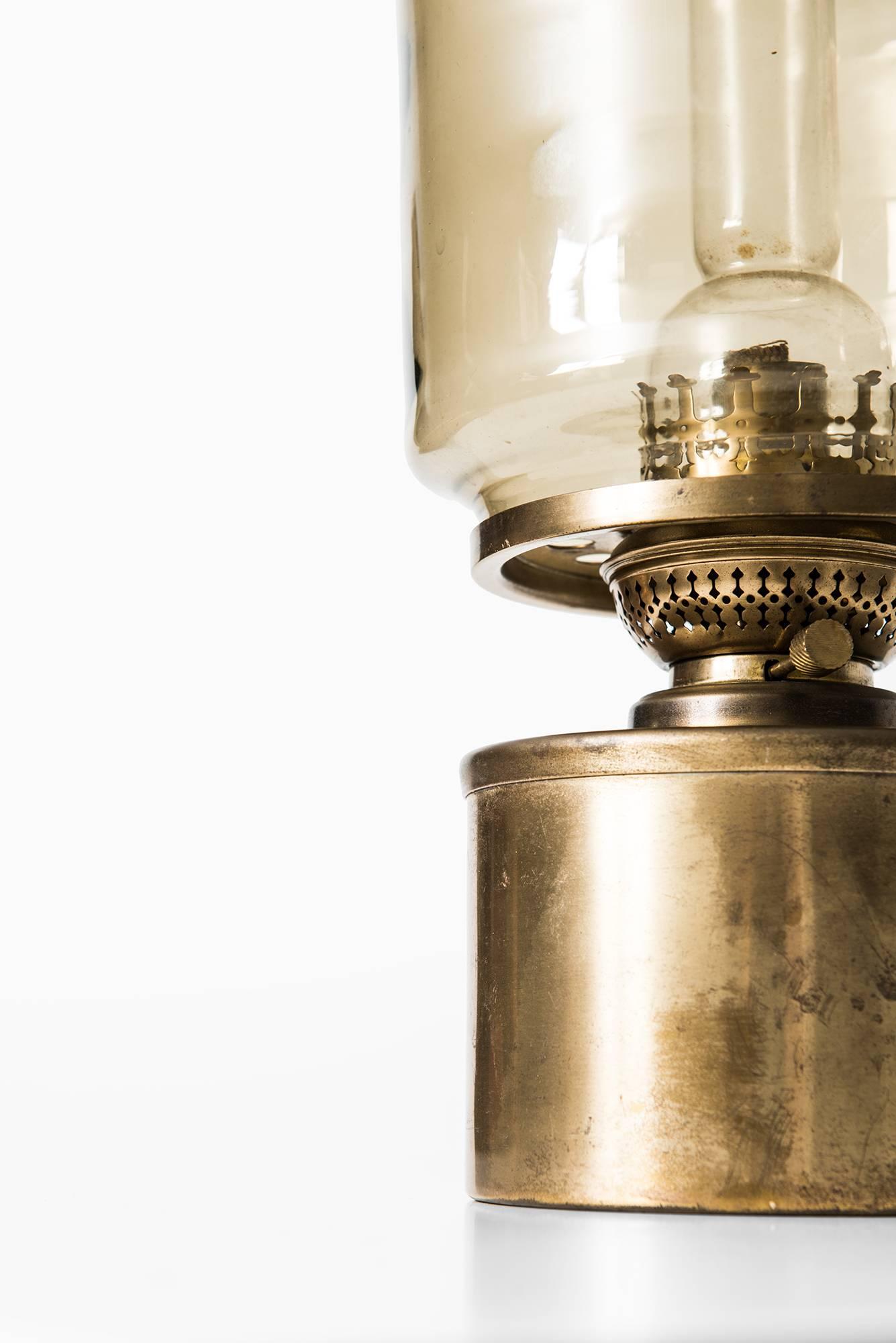 Rare kerosene or oil lamp model L-47 designed by Hans-Agne Jakobsson. Produced by Hans-Agne Jakobsson in Markaryd, Sweden.