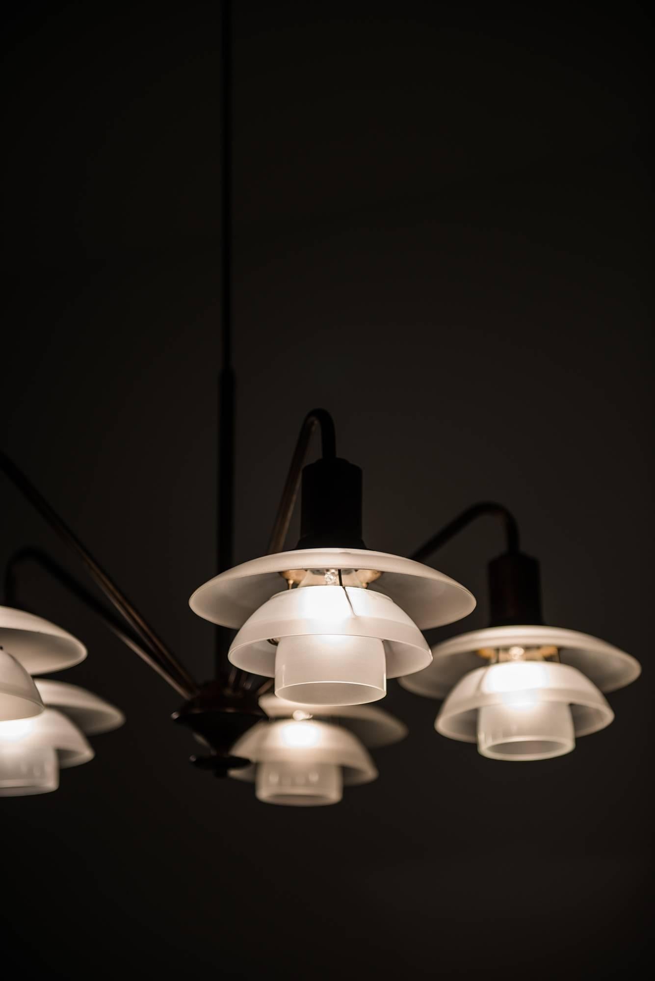 Poul Henningsen Ceiling Lamp Model 'Kejserkrone' by Louis Poulsen in Denmark 2