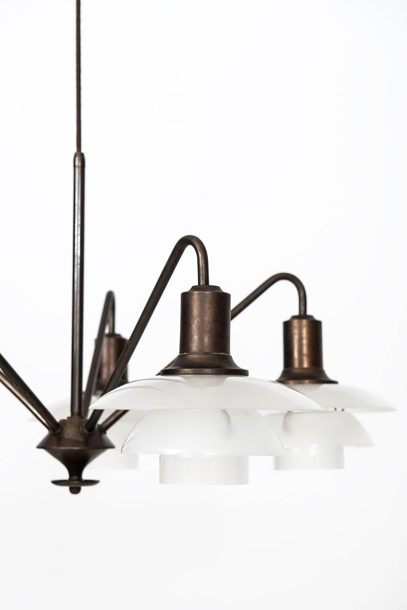 Danish Poul Henningsen Ceiling Lamp Model 'Kejserkrone' by Louis Poulsen in Denmark