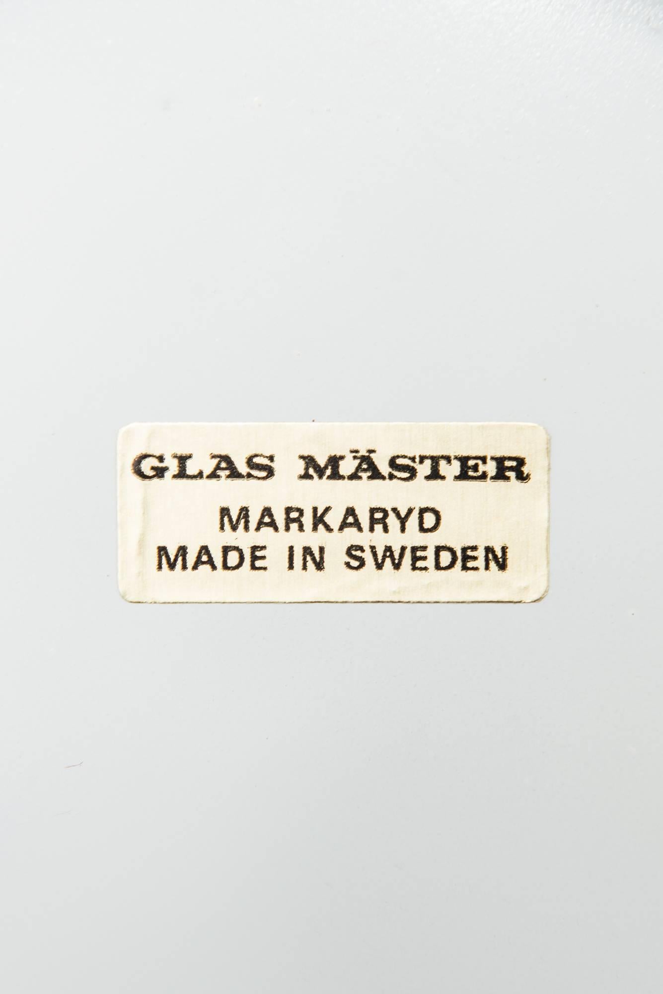 Swedish Table Mirror in Aluminium by Glas Mäster in Sweden For Sale