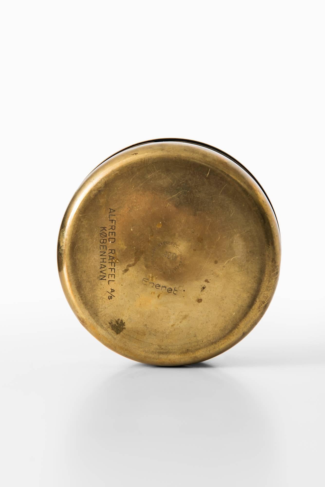 Ashtray in brass. Produced by Alfred Raffel A/S in Denmark.