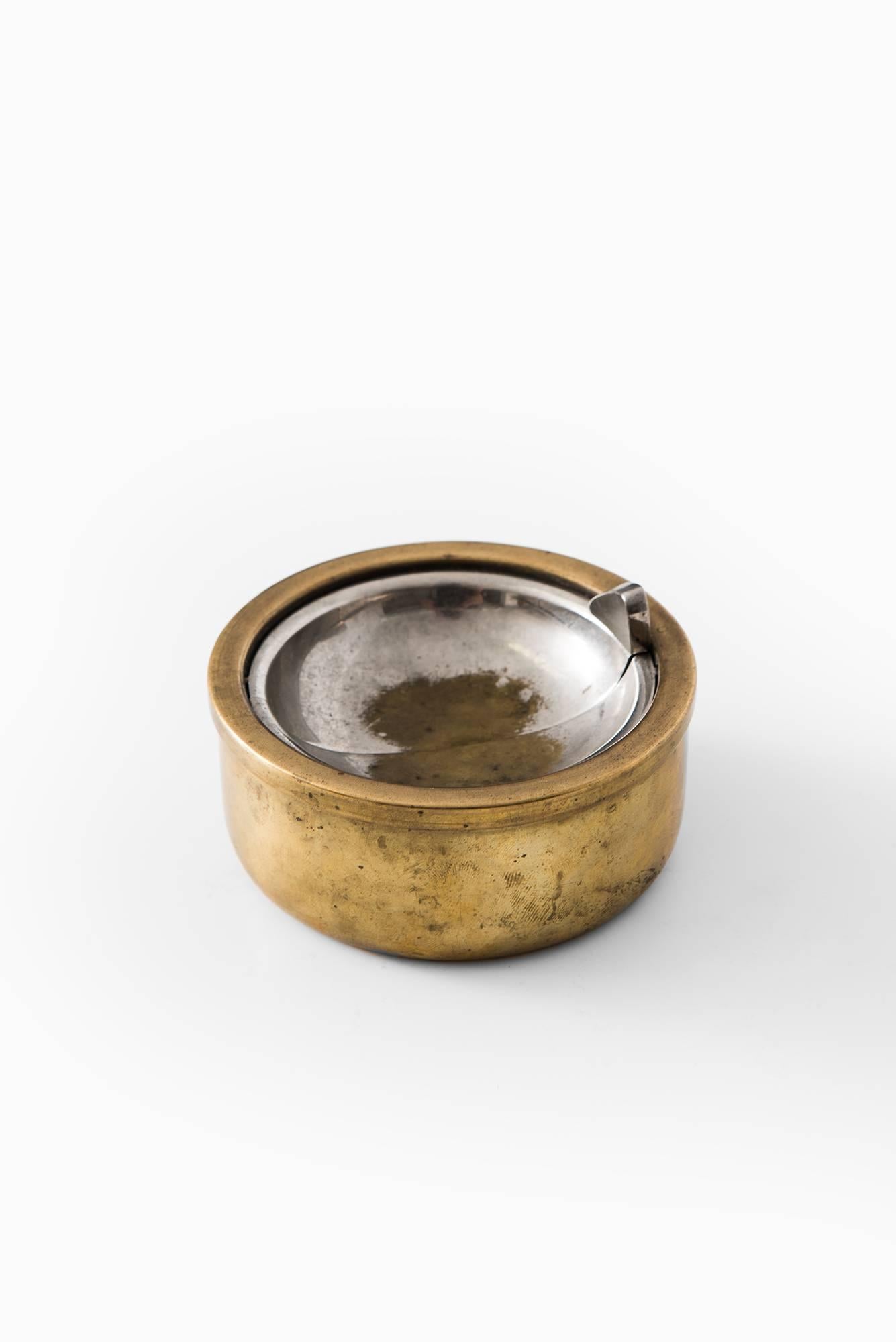 Danish Ashtray in Brass Produced by Alfred Raffel A/S in Denmark