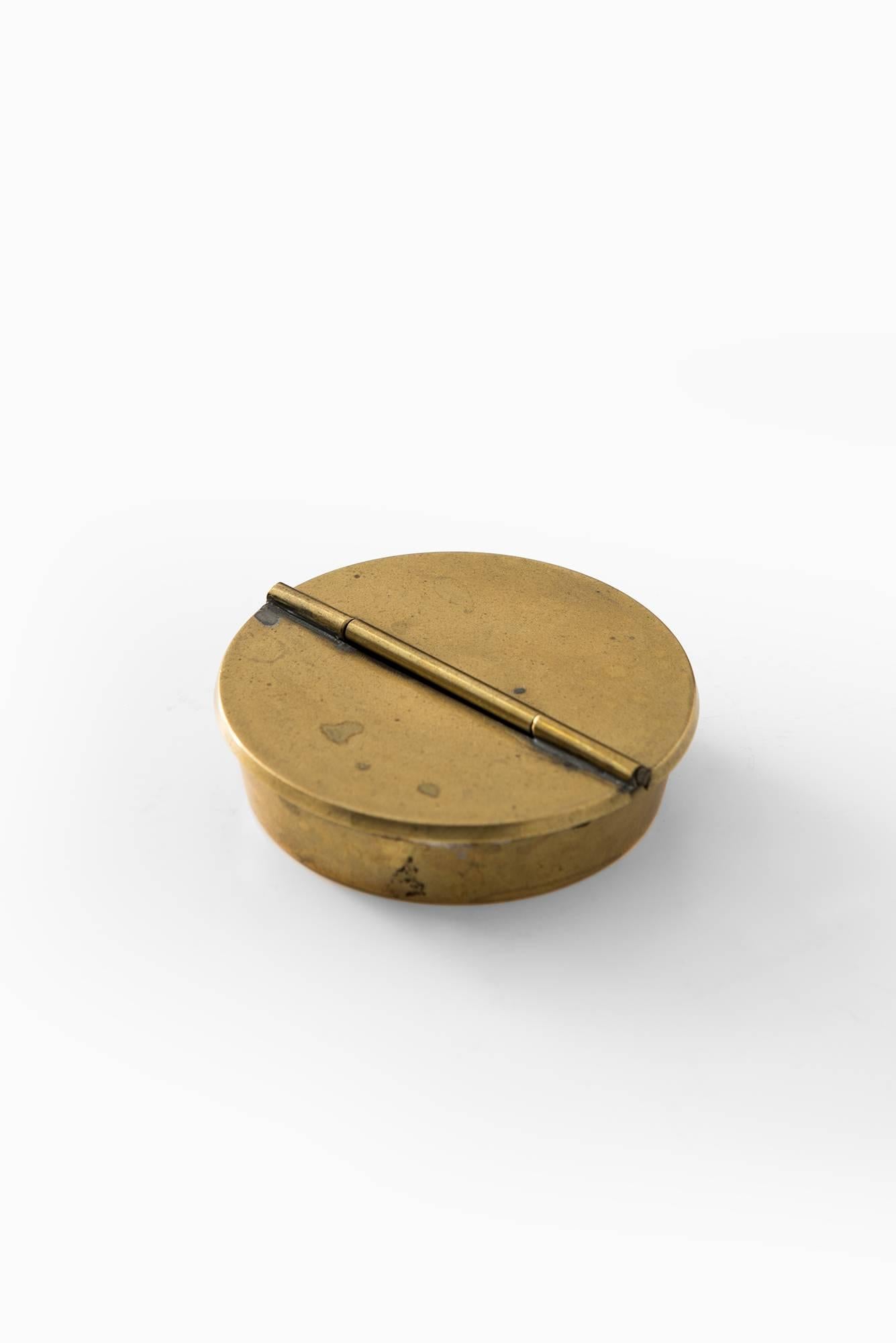 Scandinavian Modern Ashtray in Brass Probably Produced in Denmark