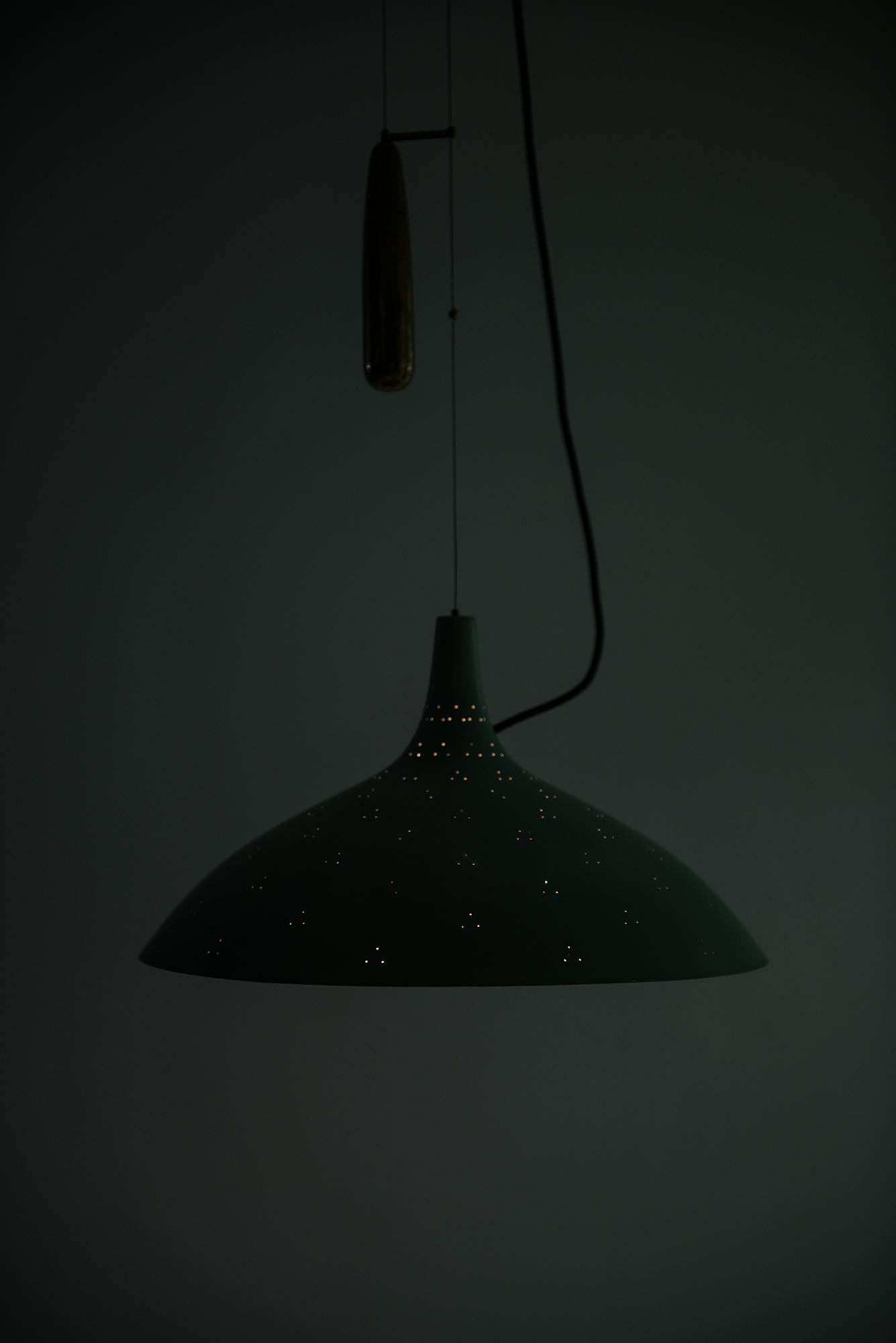 Paavo Tynell Ceiling Lamp Model 1965 by Taito Oy in Finland 1