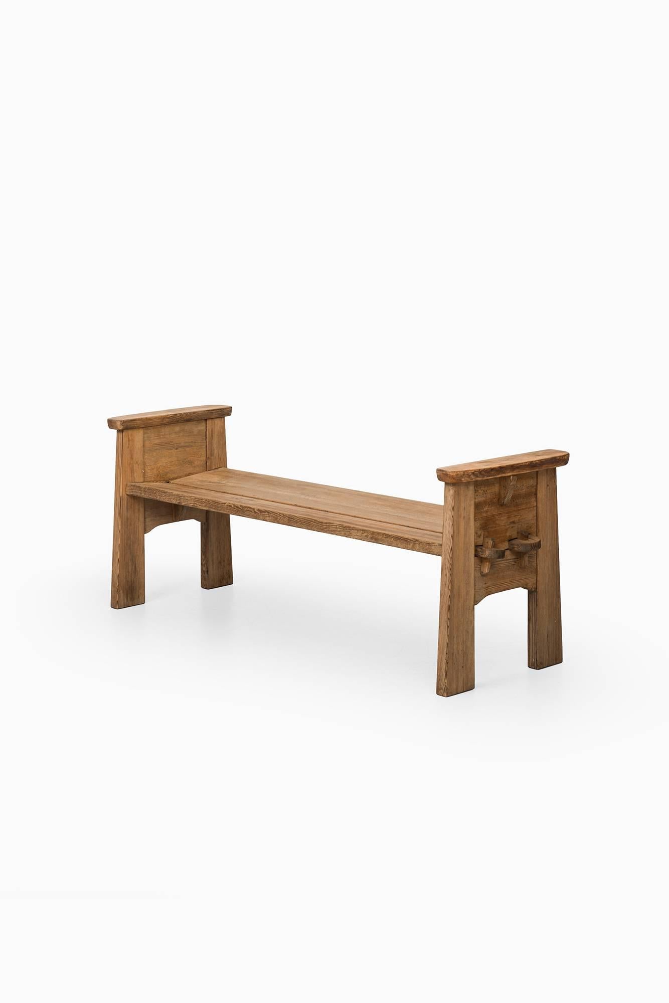 Scandinavian Modern David Rosén Bench Model Berga by Nordiska Kompaniet in Sweden