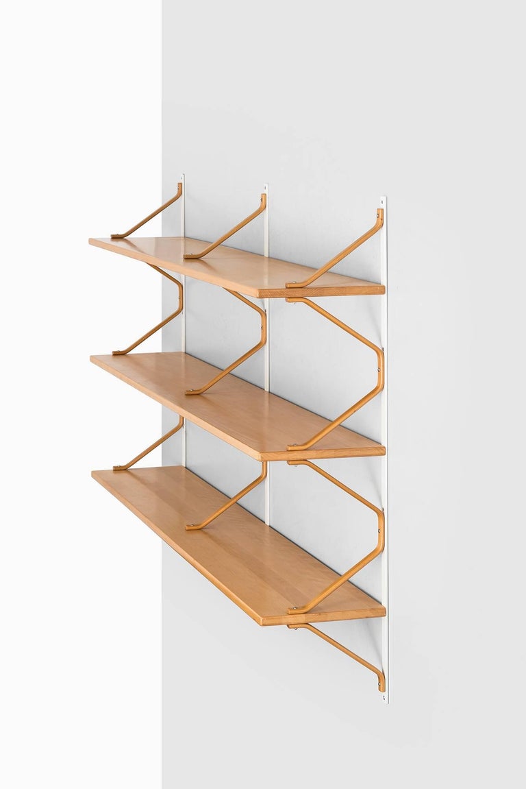 Bruno Mathsson Wall Mounted Bookcase By International Scandinavian Modern Bruno Mathsson Wall Mounted Bookcase By International In Sweden For