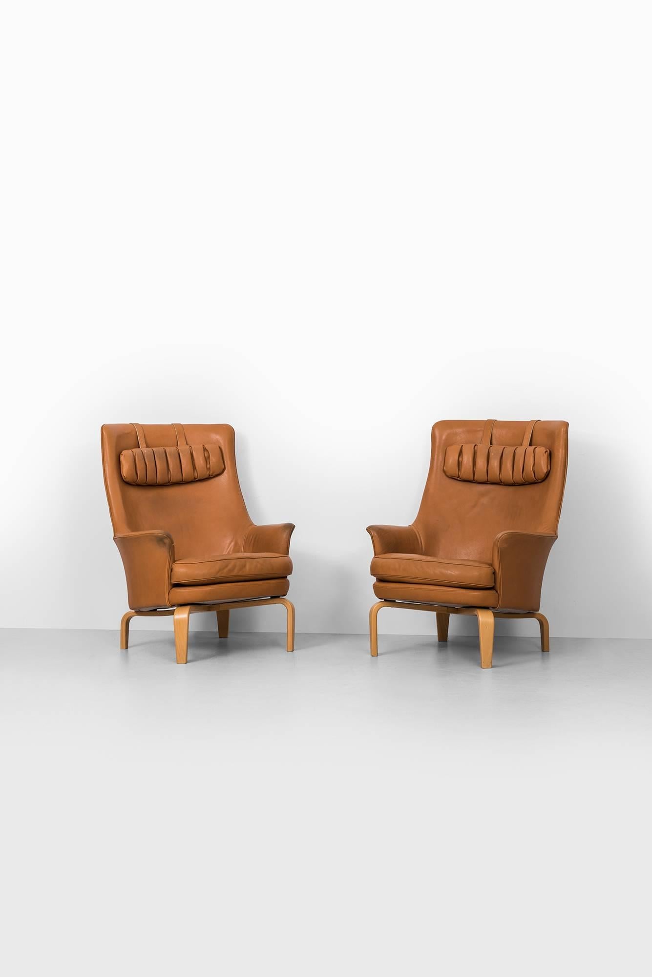 Late 20th Century Arne Norell Easy Chairs Model Pilot by Arne Norell AB in Sweden