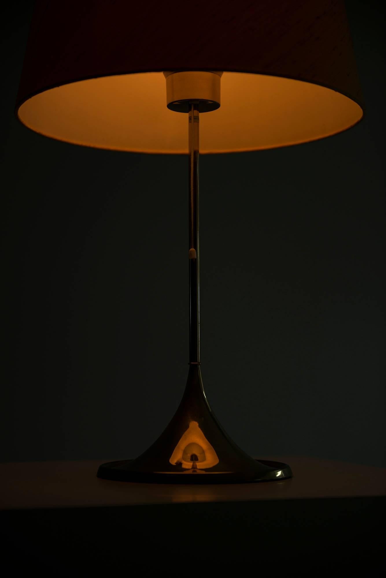 Brass Table Lamp Model B-024 by Bergbom in Sweden For Sale