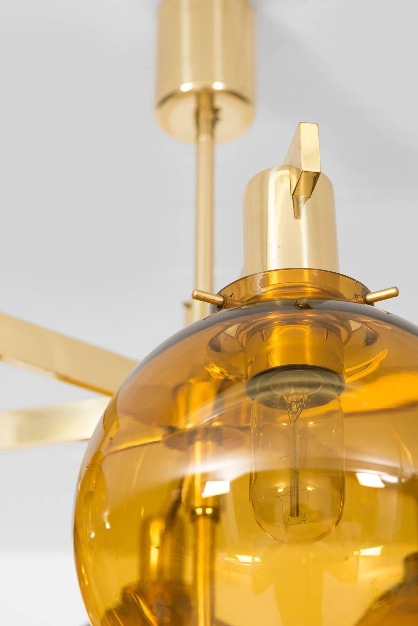 Scandinavo moderno Lampada da soffitto Hans-Agne Jakobsson Modello T-348/6 di Hans-Agne Jakobsson AB in vendita