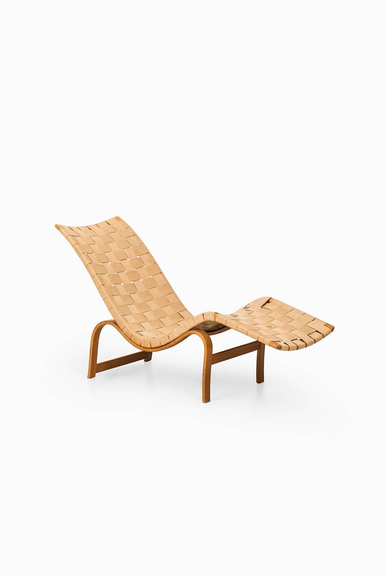 Birch Bruno Mathsson Lounge Chair Model 36 by Karl Mathsson in Sweden
