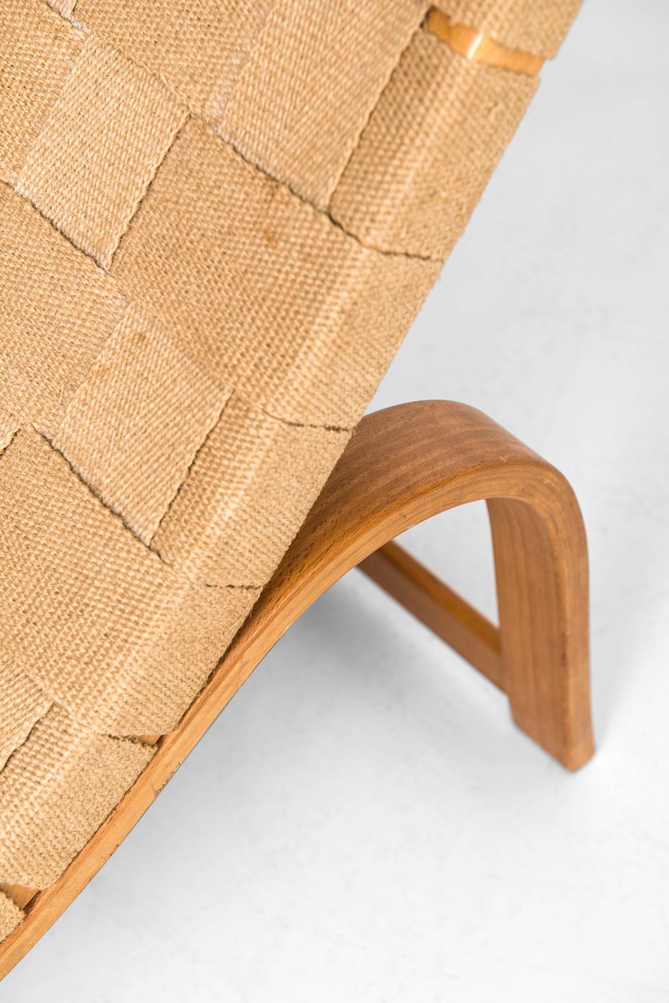 Bruno Mathsson Lounge Chair Model 36 by Karl Mathsson in Sweden 2