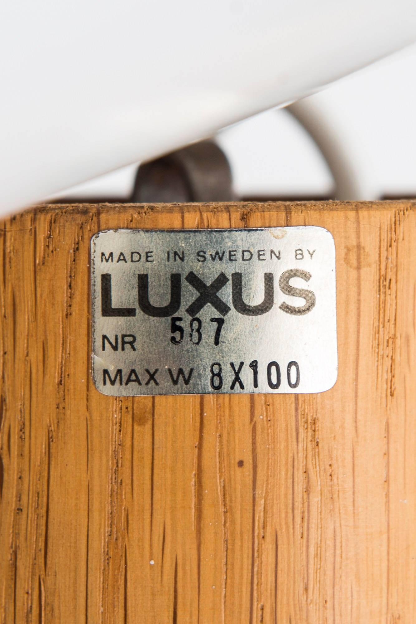 Uno & Östen Kristiansson Ceiling Lamps Model 587 by Luxus in Sweden In Excellent Condition For Sale In Limhamn, Skåne län