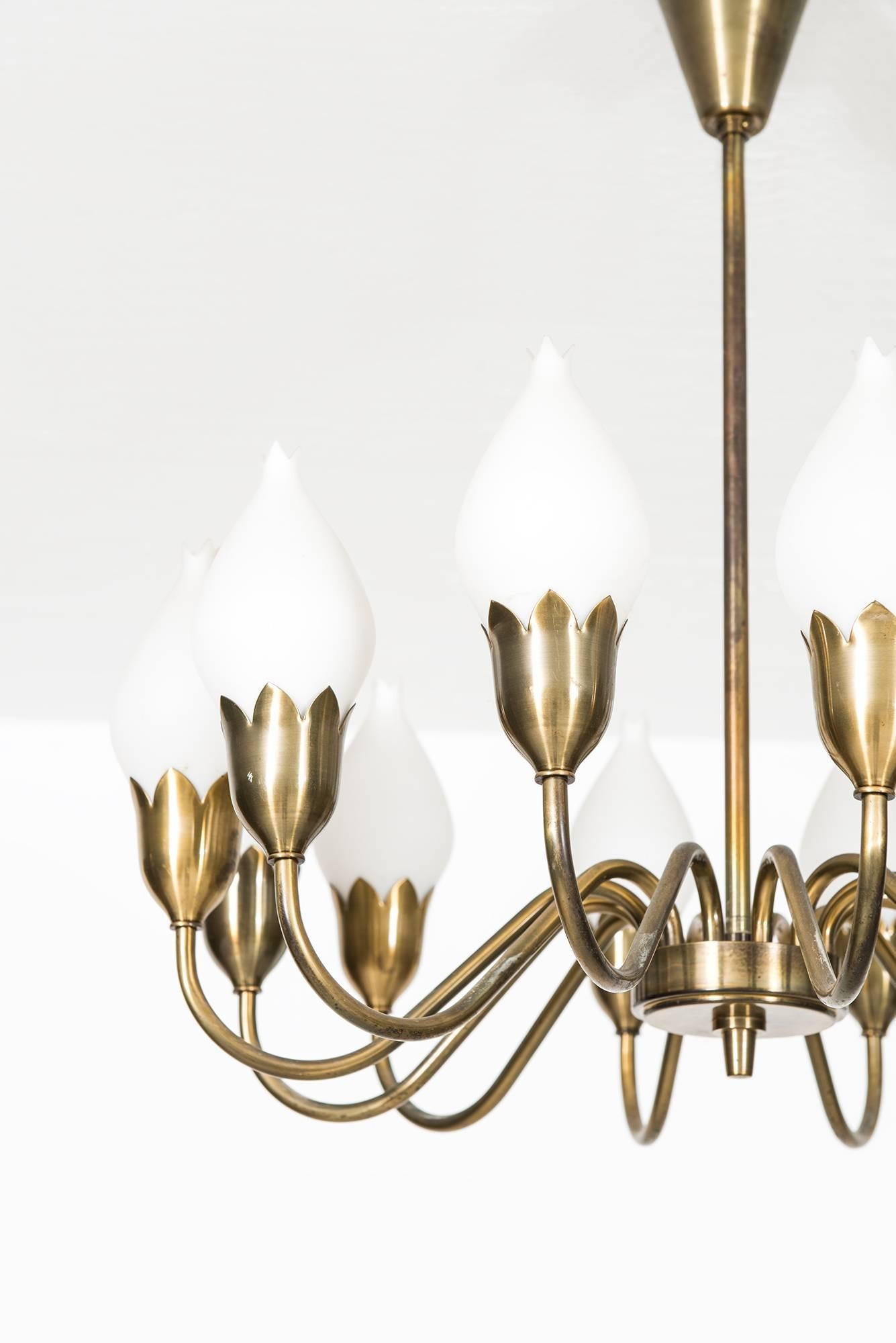 Rare ‘tulip’ ceiling lamp produced by Fog & Mørup in Denmark.