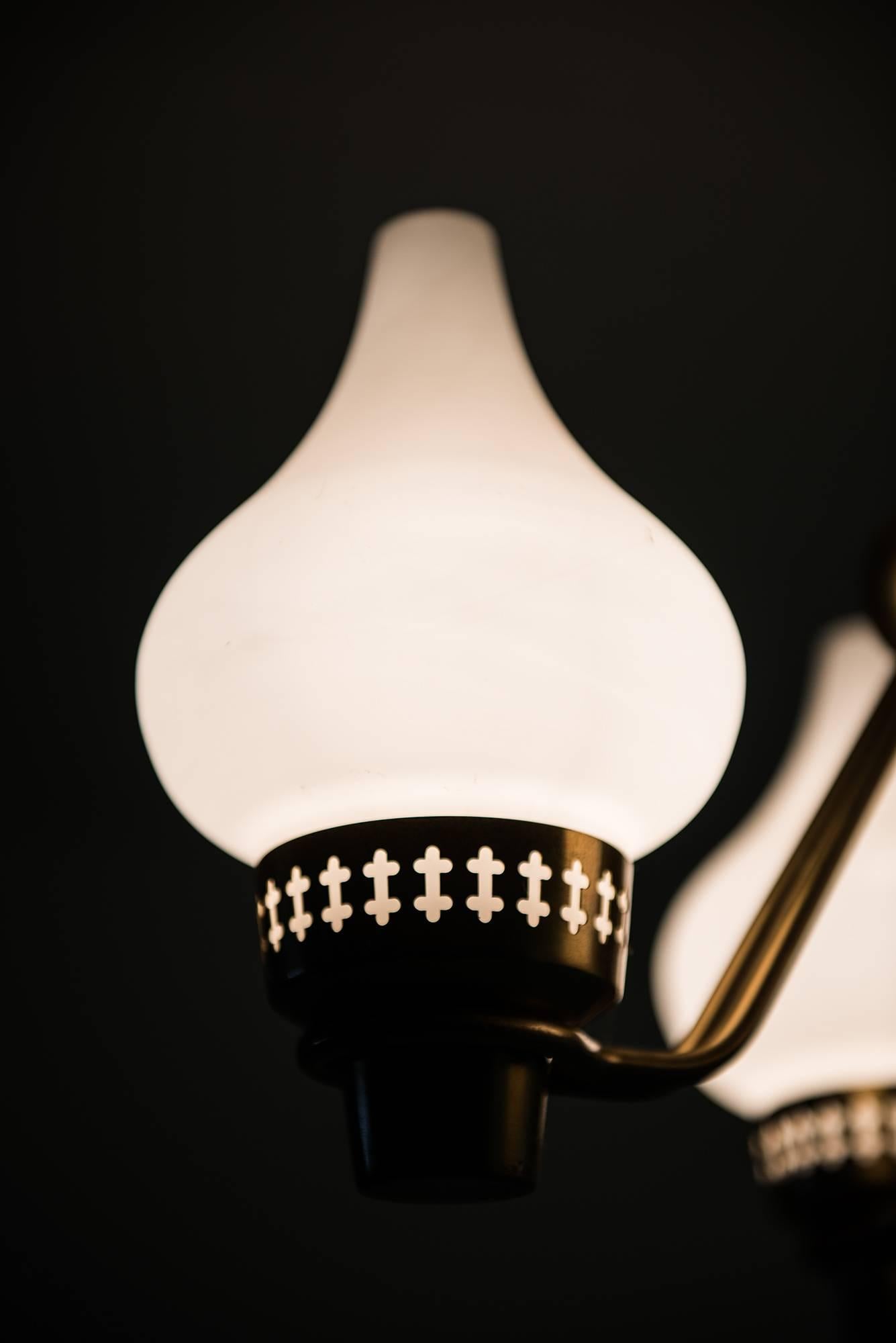 Brass Hans Bergström Ceiling Lamp by ASEA in Sweden For Sale