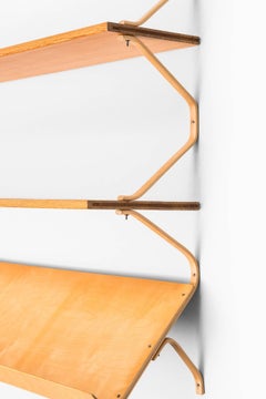Bruno Mathsson Wall-Mounted Bookcase by Karl Mathsson in Sweden