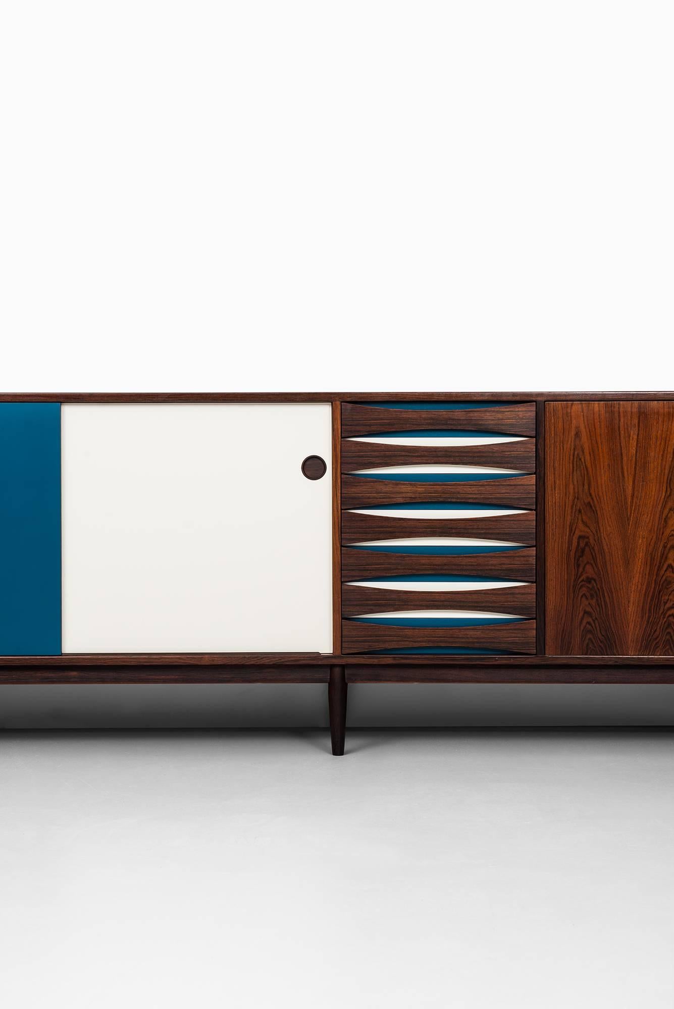 Very rare sideboard model 29A designed by Arne Vodder. Produced by Sibast in Denmark.