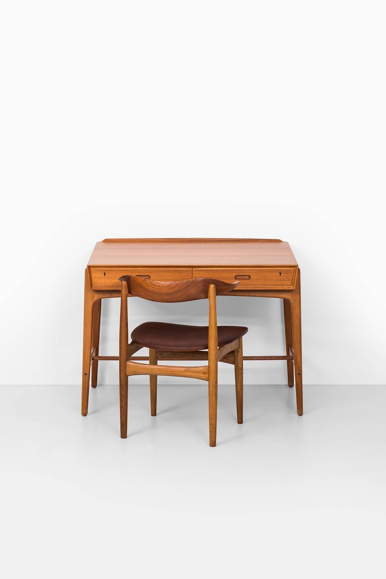 Teak Svend Aage Madsen Desk by Sigurd Hansens Møbelfabrik in Denmark