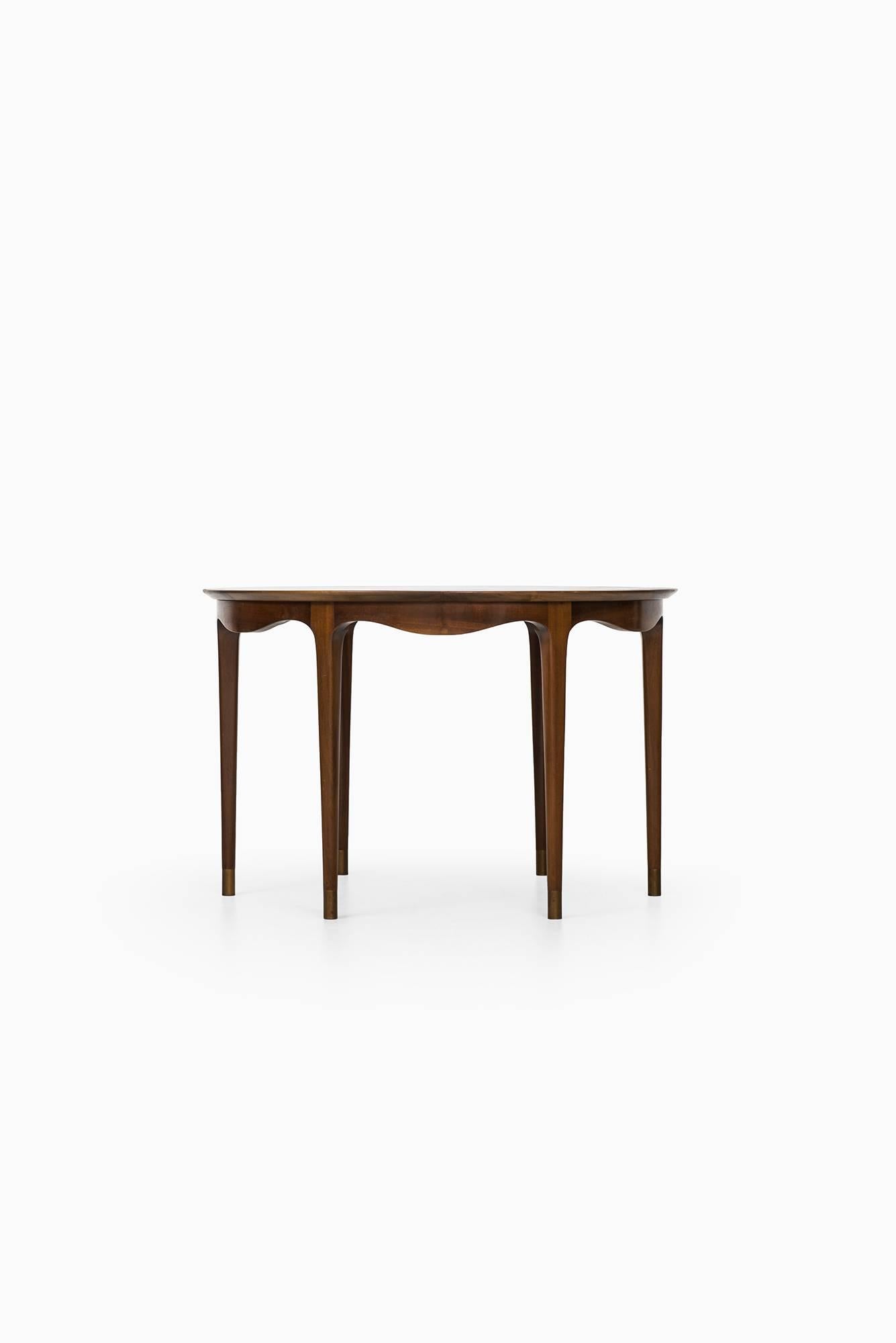 Scandinavian Modern Ole Wanscher Side Table by Cabinetmaker A.J. Iversen in Denmark