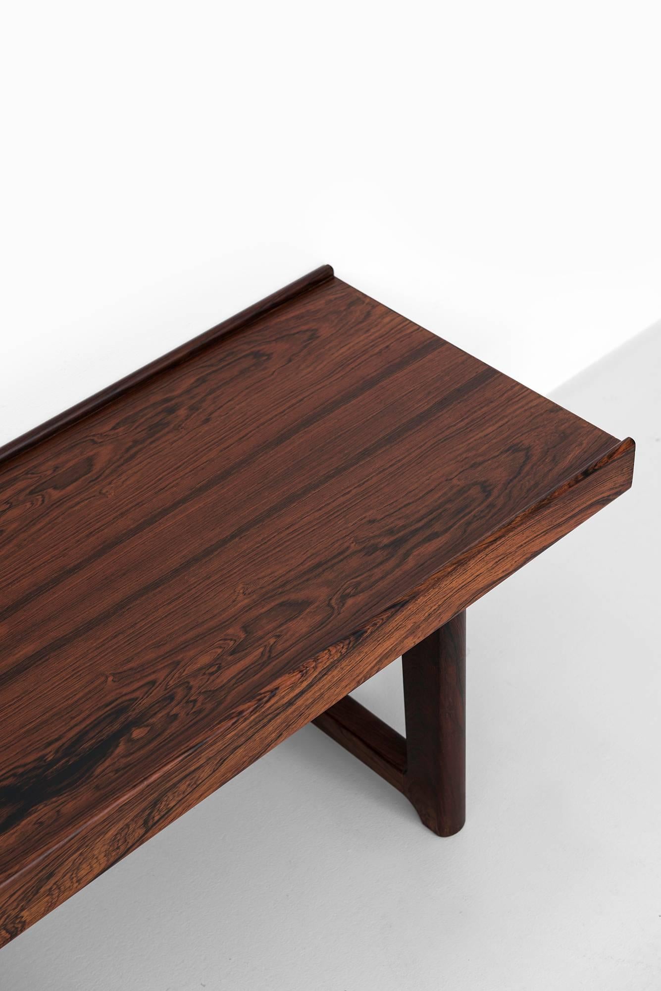 Bench / side table model Krobo with drawer box designed by Torbjørn Afdal. Produced by Bruksbo in Norway.